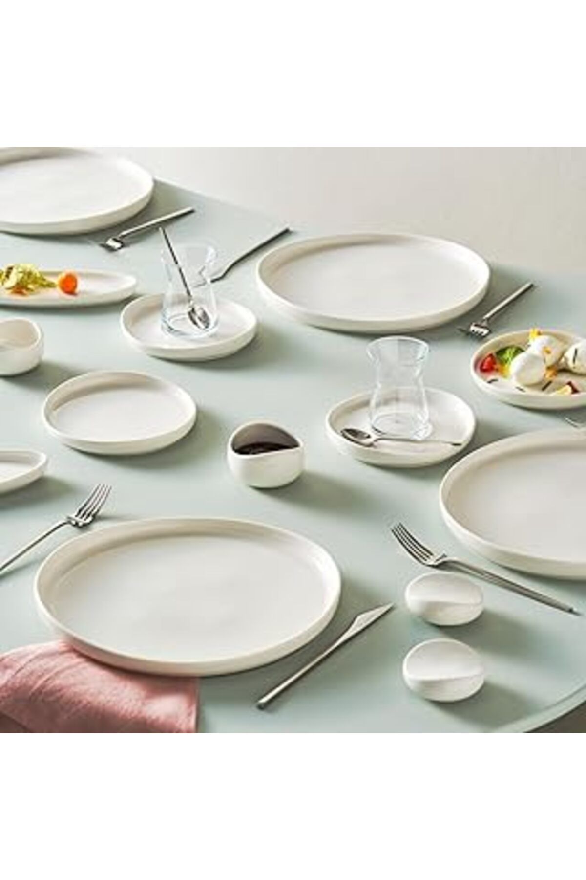 Mu Art Ahşap Karaca Olla Porselen 28 Parça 6 Kişilik Kahvaltı/Servis Takımı