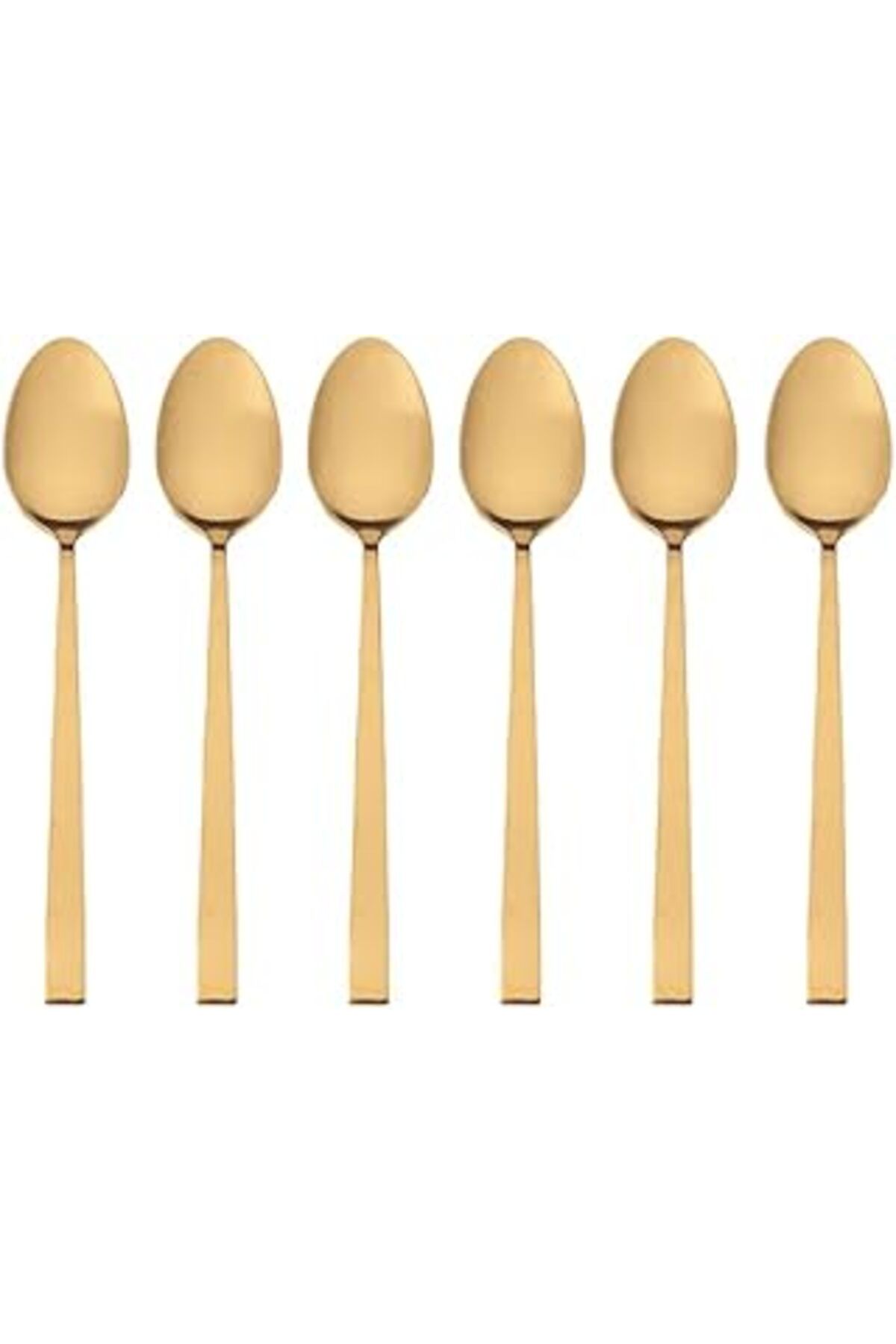 ASİTAN Porland Quantum Mat Altın Çay Kaşığı 11 Cm 6 Adet