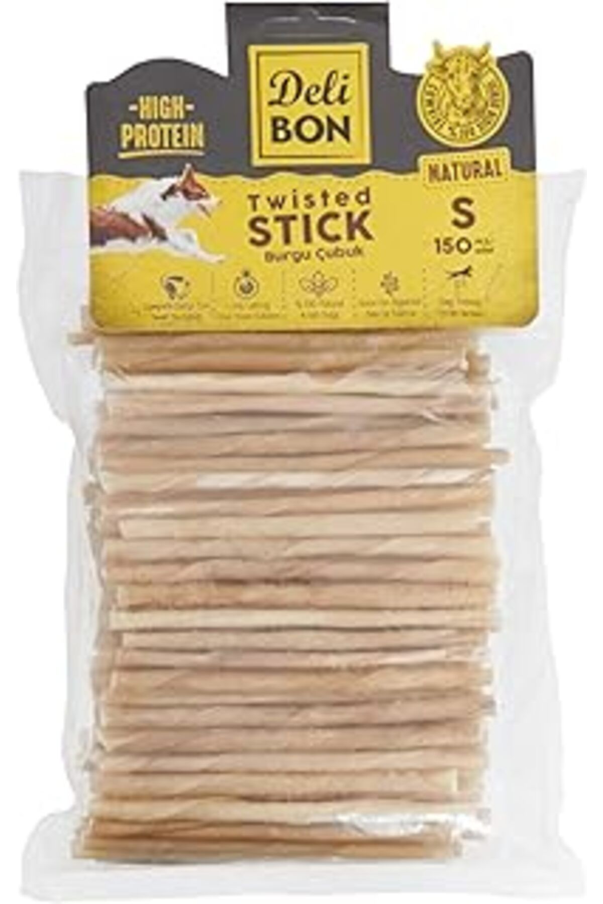 NETWORK ART Doggie Gerçek Deriden İnce Burgu Çubuk, Thınx150Pcs., Natural