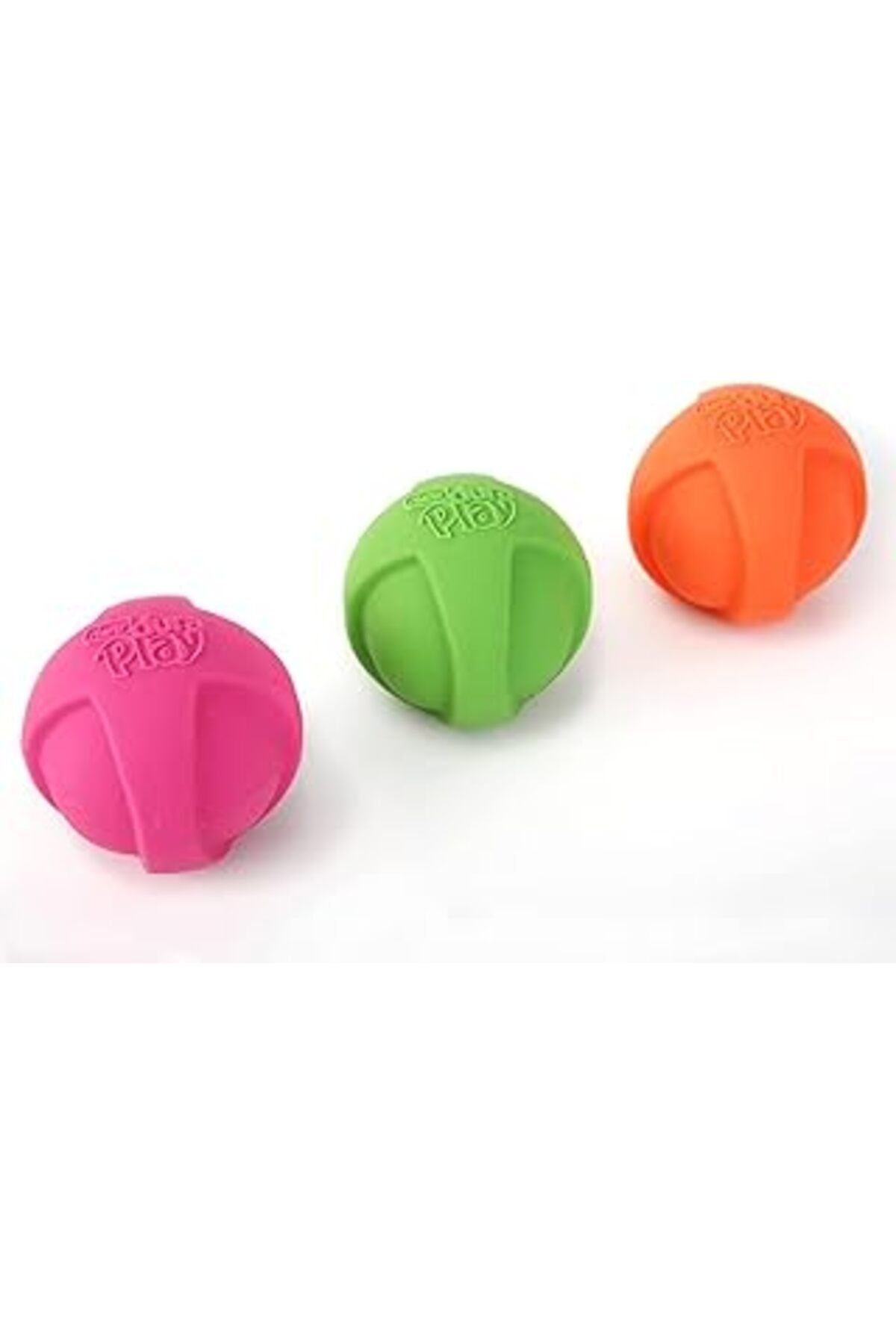 ASİTAN Hartz Duraplay Ball Gıcırtılı Lateks Köpek Oyuncağı, Orta, 3'Lü Paket
