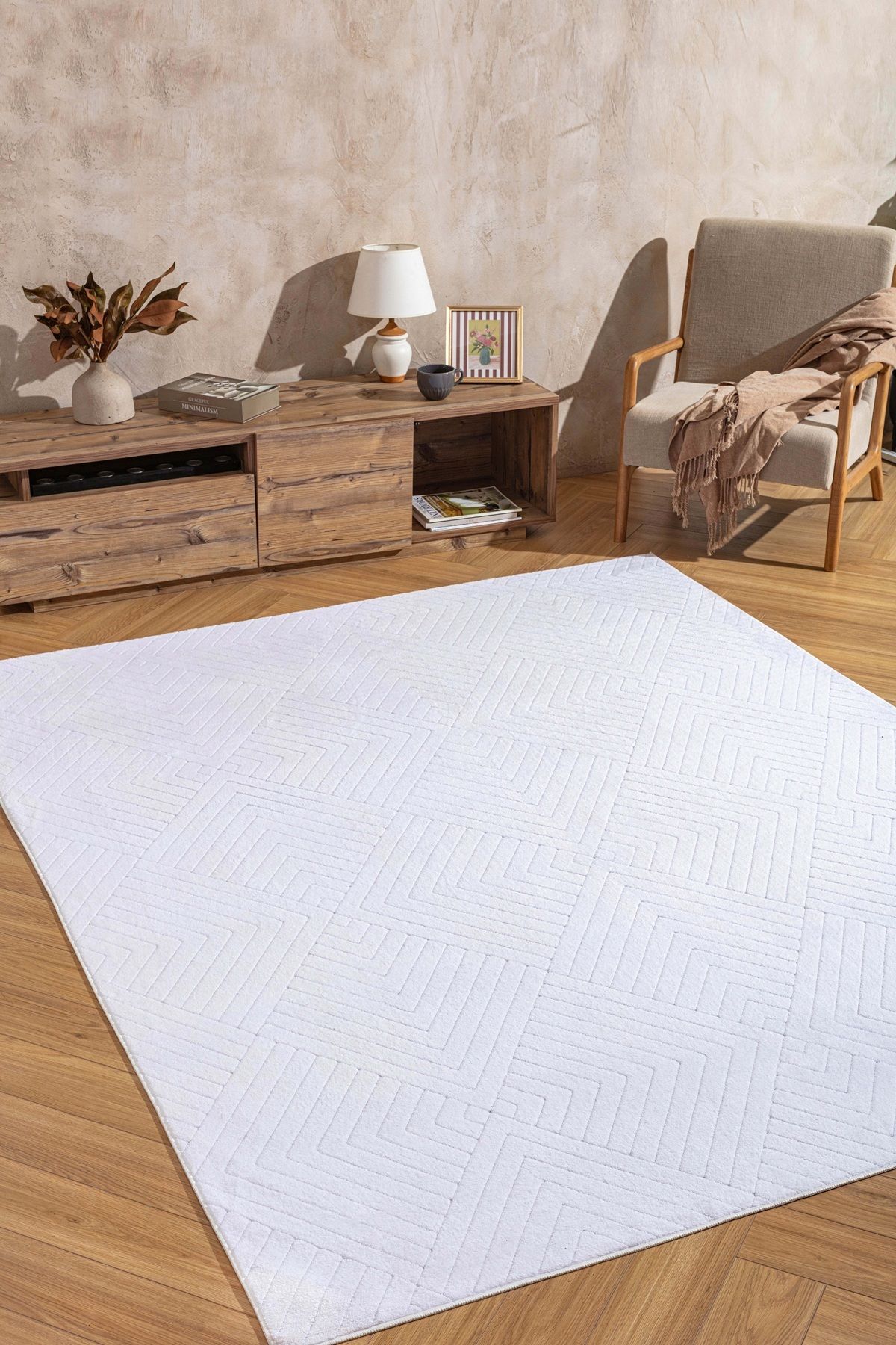 West Home Makinede yıkanabilir kaymaz taban premium kalite peluş mutfak halısı salon halısı ve yolluk