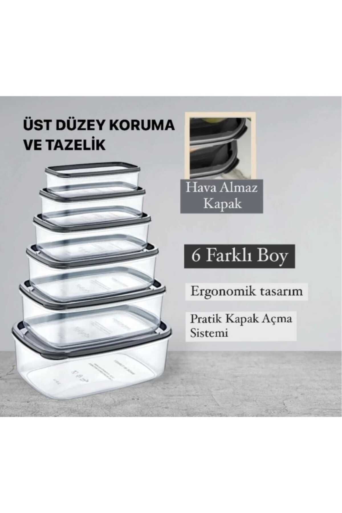 Violet House Violet Saklama Kabı Seti - 6'lı Saklama Kabı Seti