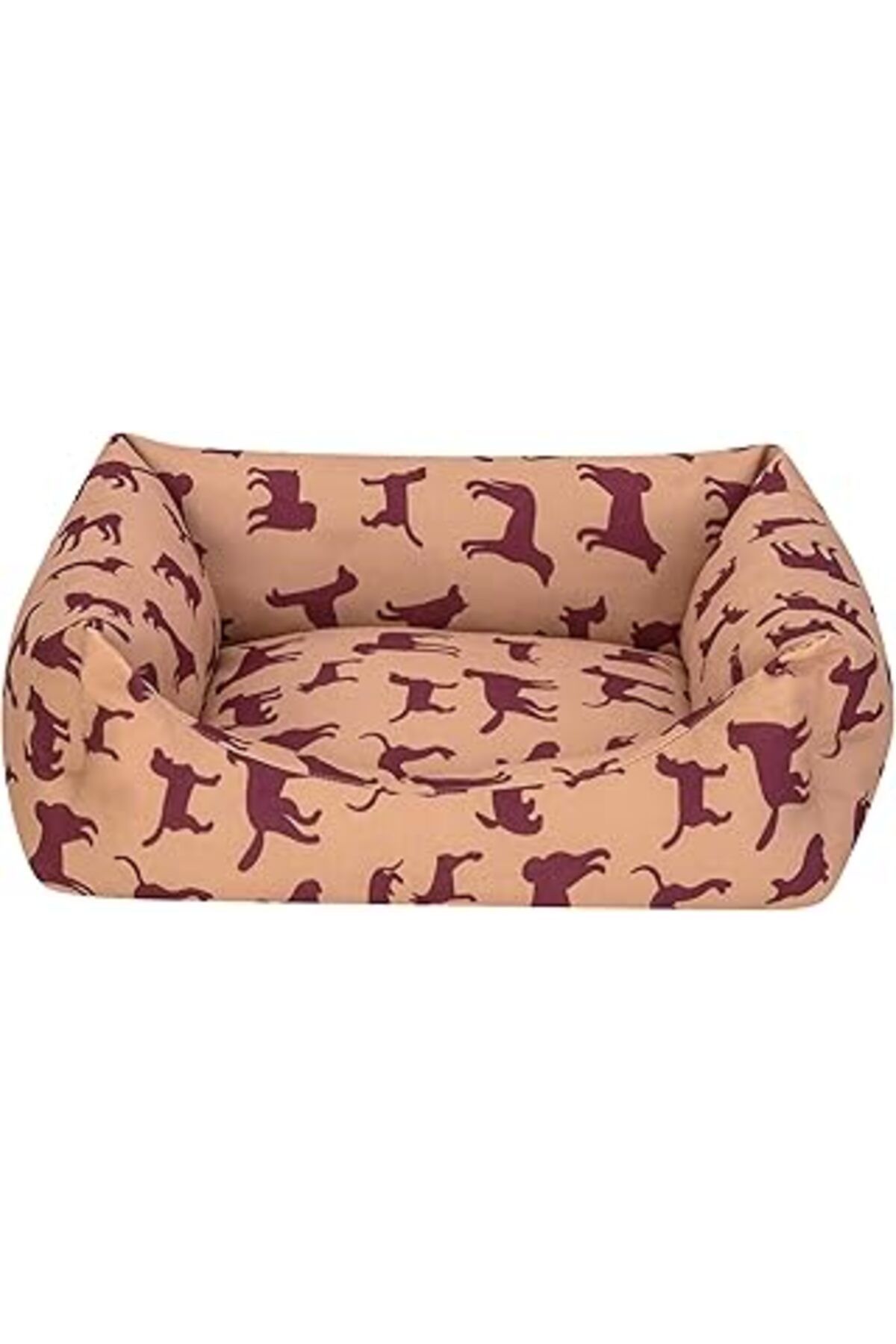 ASİTAN Pet Comfort Uniform Bej-bordo Kedi Ve Köpek Yatağı S 40x50cm