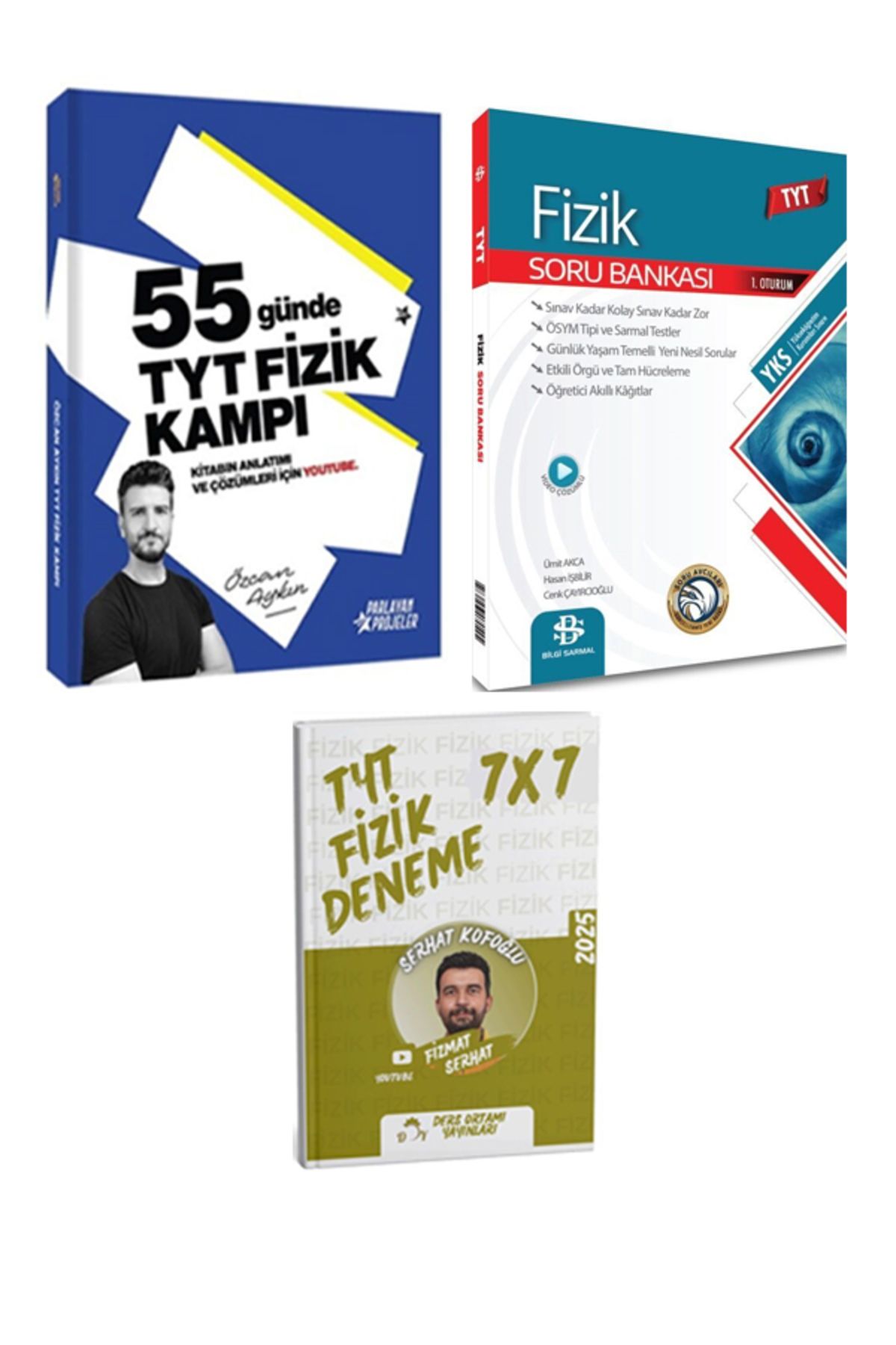 Ders Ortamı Yayınları Parlayan + Bilgi Sarmal 2026 TYT Fizik Kampı + Soru + Ders Ortamı Deneme 3 lü Set
