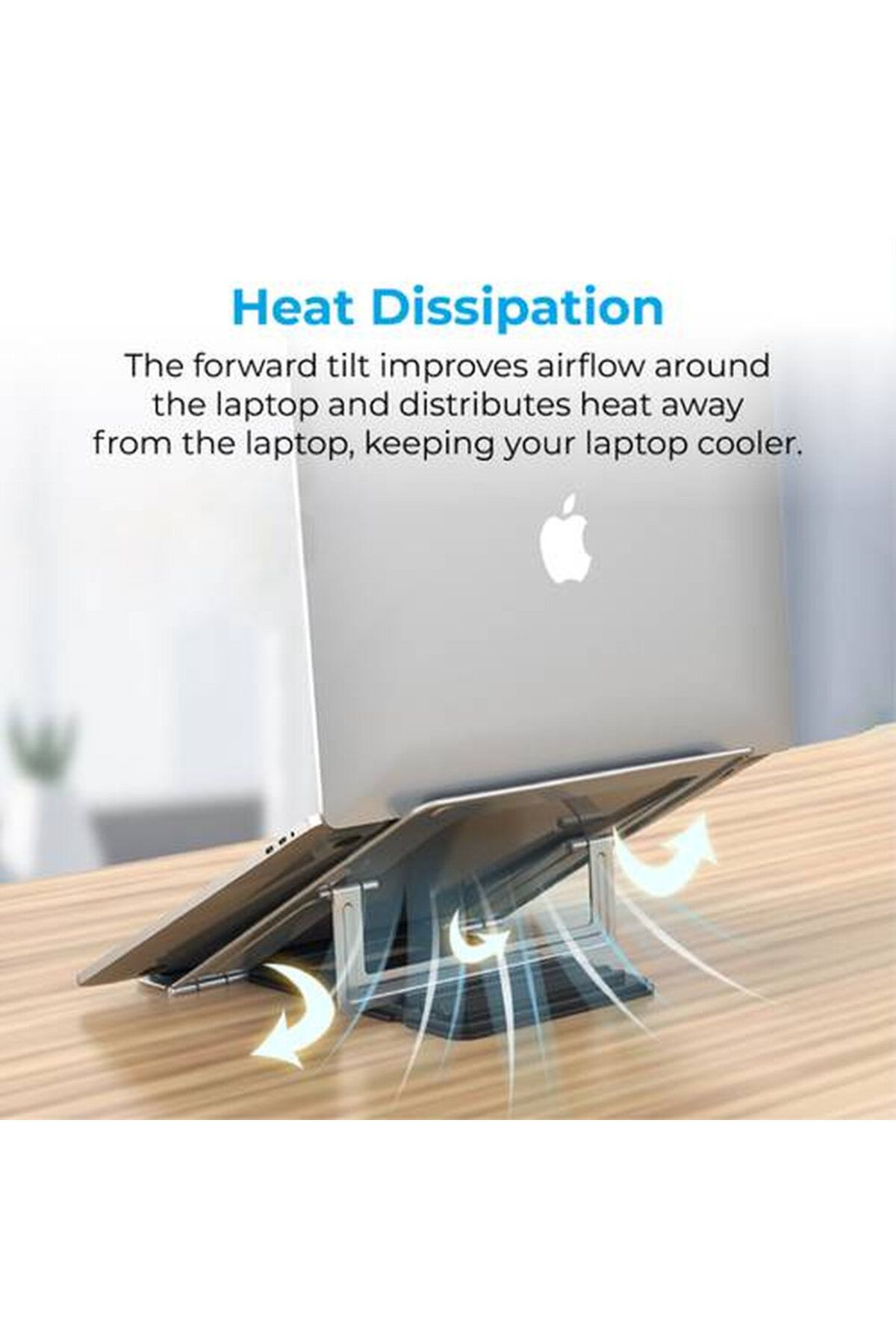 Promate-Foldable Computer Stand for 10-17" Computers + Wired Keyboard and Mouse + 15.6" Backpack 5
