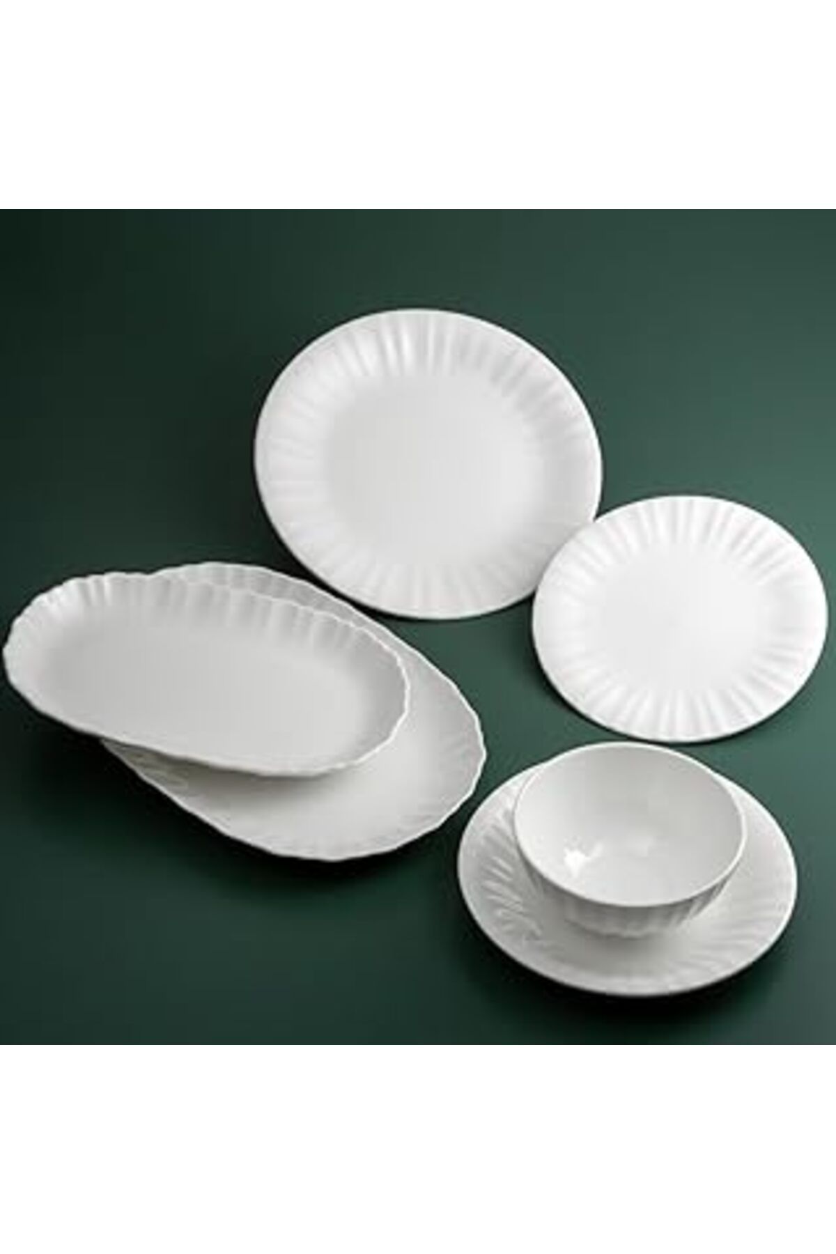 Mu Art Ahşap Jumbo Claro 26 Parça 6 Kişilik Yemek Takımı