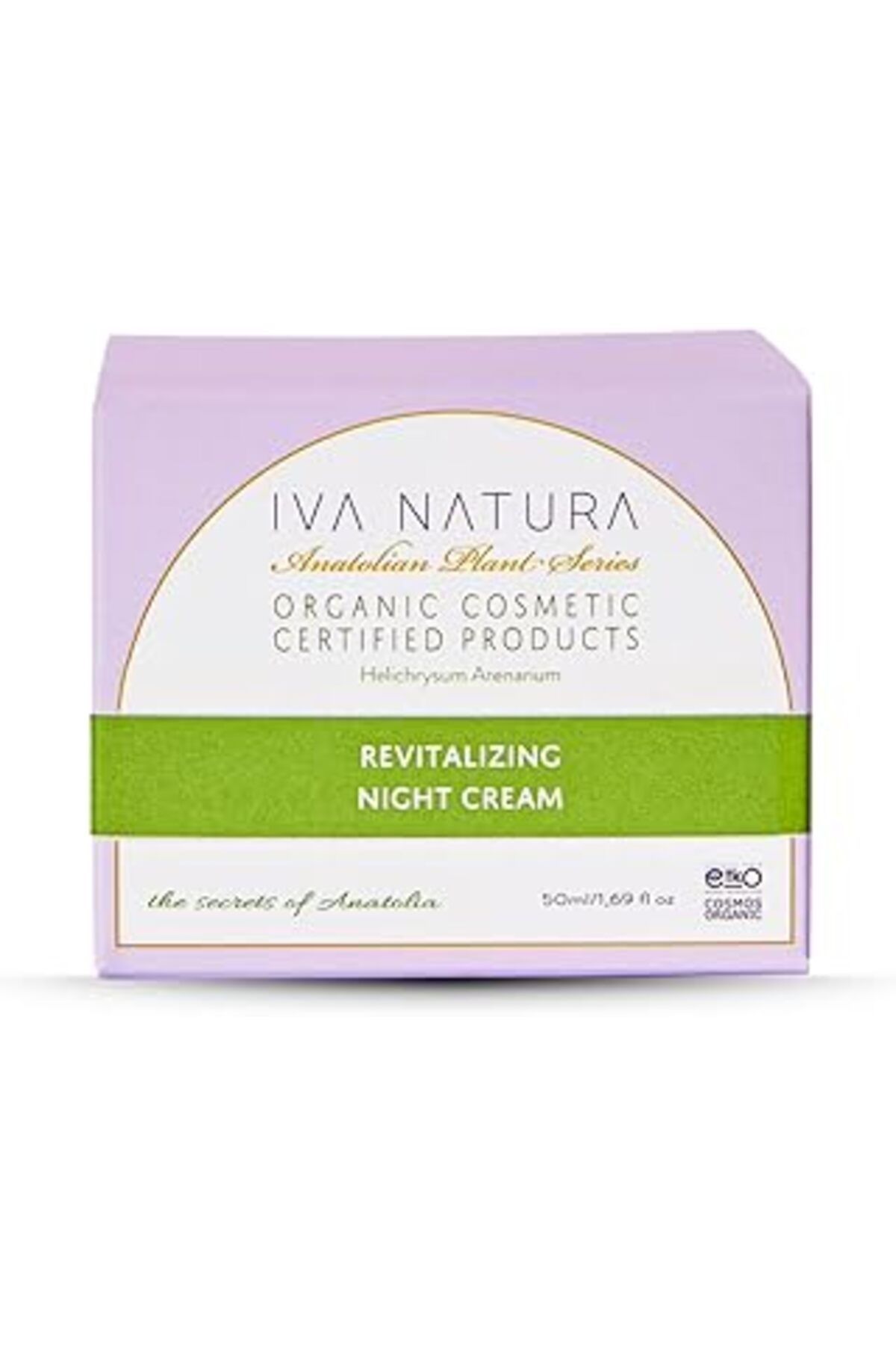 ASİTAN Iva Natura Organik Canlandırıcı Gece Kremi Limon Otu Ve Ölmez Çiçek Otu 50 Ml