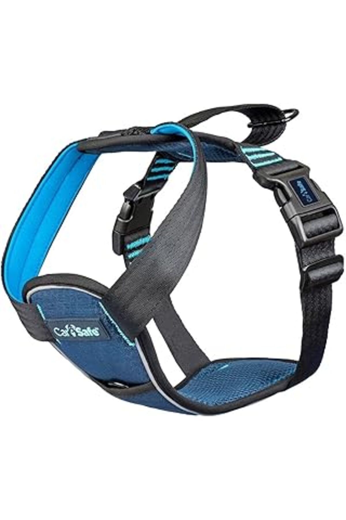 Mu Art Ahşap Company Of Animals Carsafe Çarpışma Testli Köpek Harness Göğüs Tasması, Medium Mavi