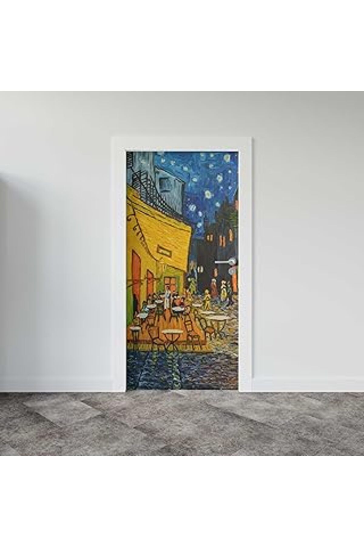 Qedii Kapı Giydirme Kapı Sticker Folyosu Cafe Terrace