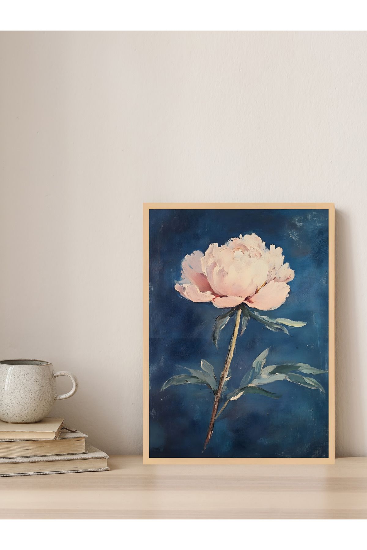Tuba Decor Tek parça Ahşap Çerçeve Görünümlü MDF Tablo