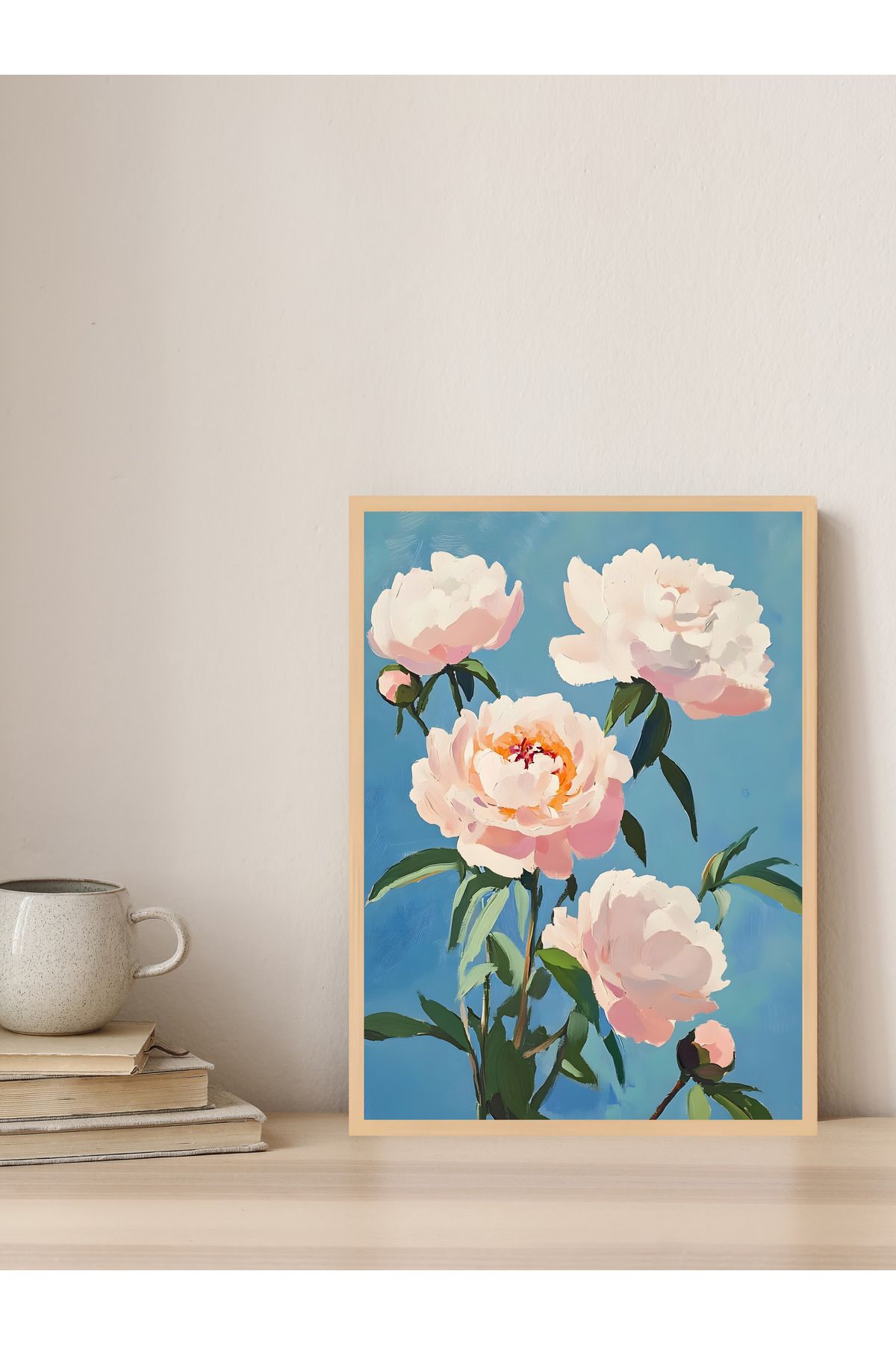 Tuba Decor Tek parça Ahşap Çerçeve Görünümlü MDF Tablo