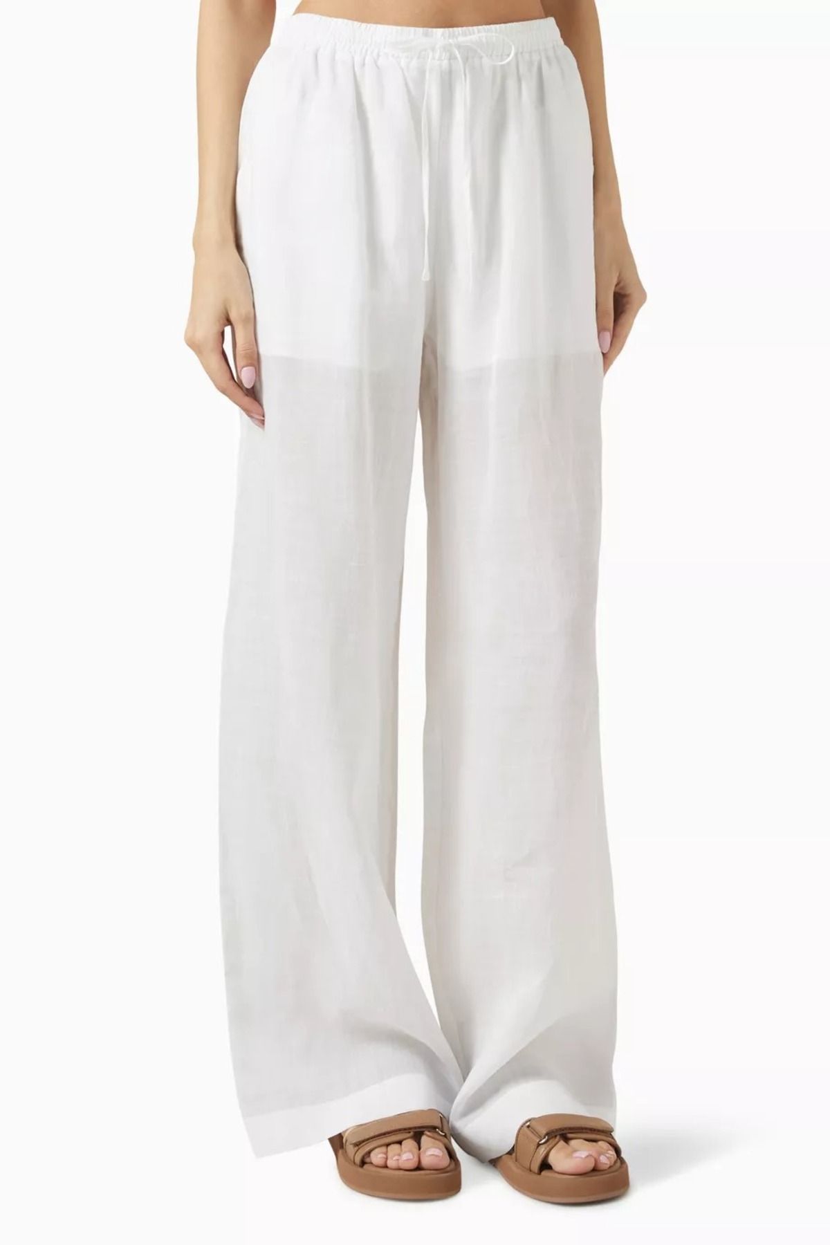 12storeez Ramie Relaxed Fit Pants, Hafif ve Astarlı Yazlık Rahat Pantolon
