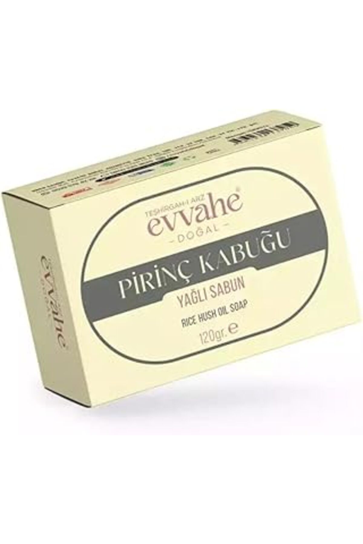 Mu Art Ahşap Evvahe Doğal Pirinç, Kabuğu, Yağlı, Sabun, 120Gr.