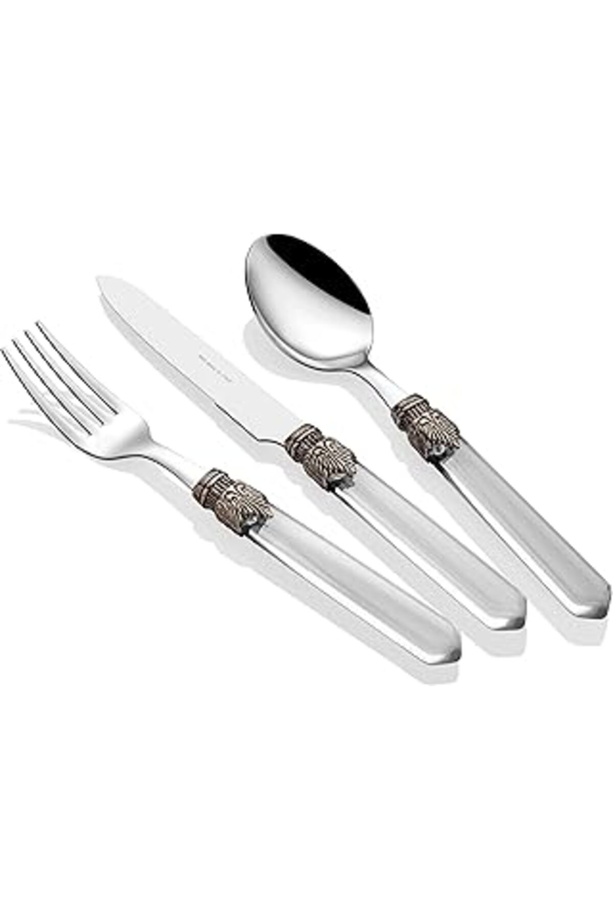 ASİTAN Venezia Icrs4024H03 Çatal Bıçak Takımı,Şeffaf, 24 Parça