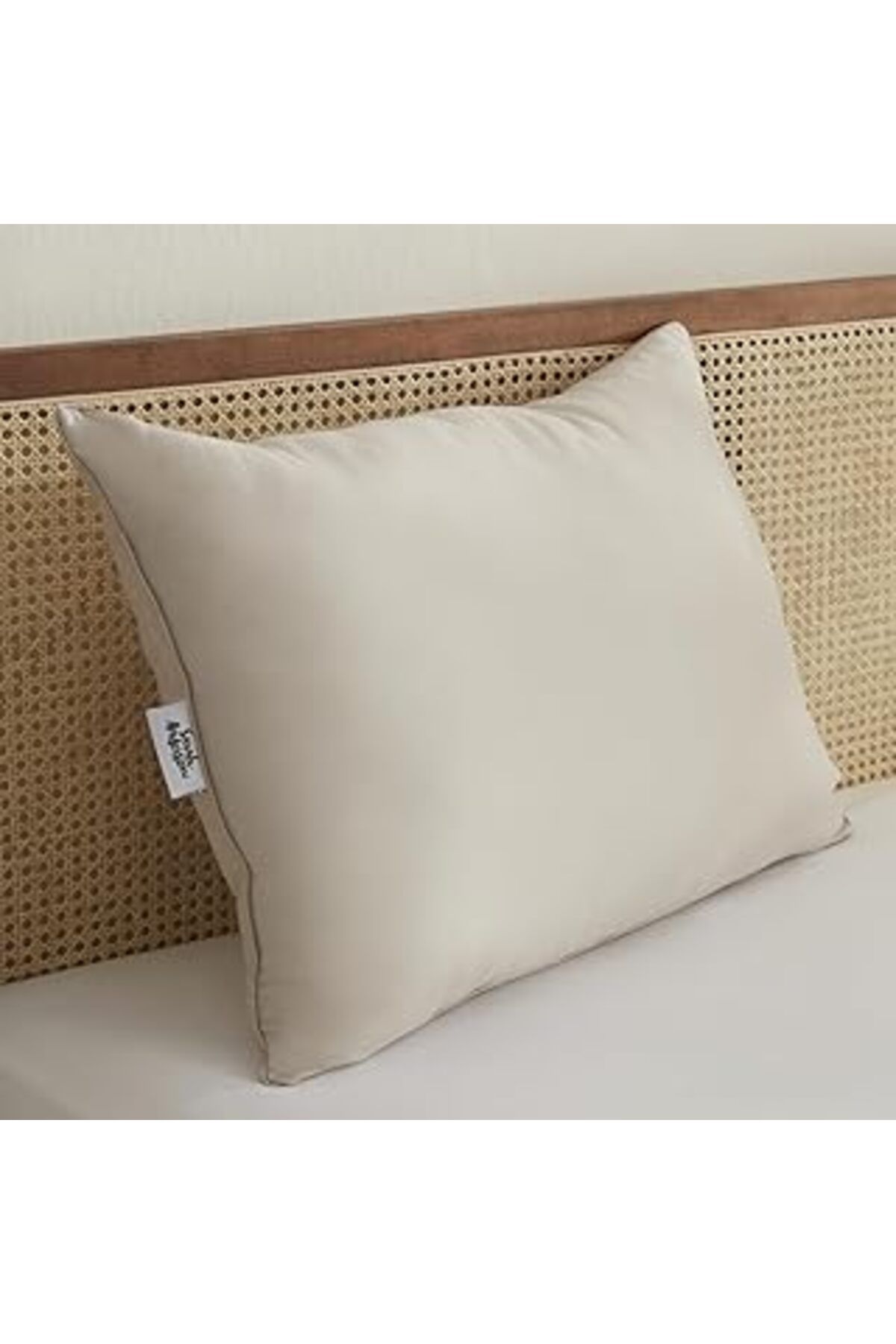 Qedii Karaca Home Sarah Anderson Grimes Mikrofiber Yastık, Bej