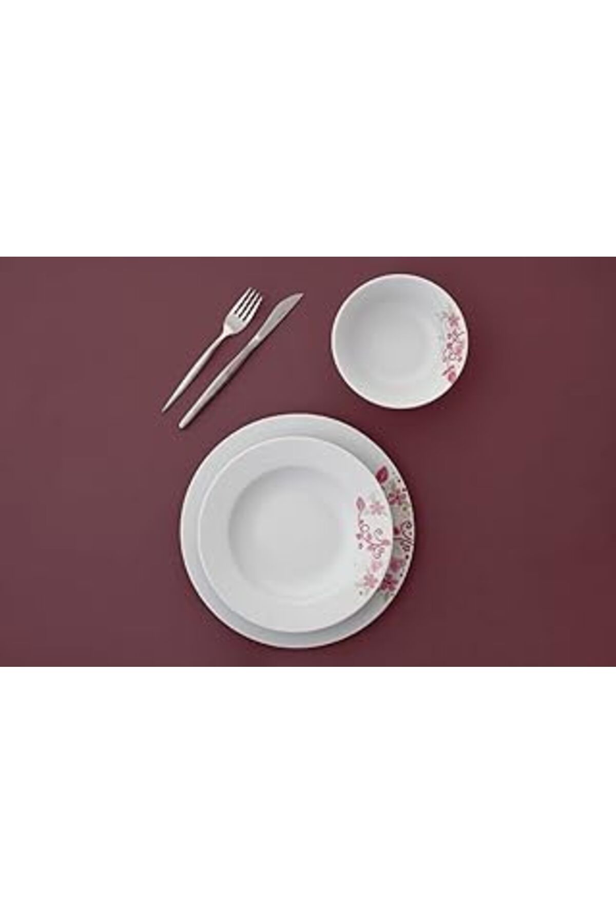 Mu Art Ahşap Porland Alin 18 Parça 6 Kişilik Yemek Takımı