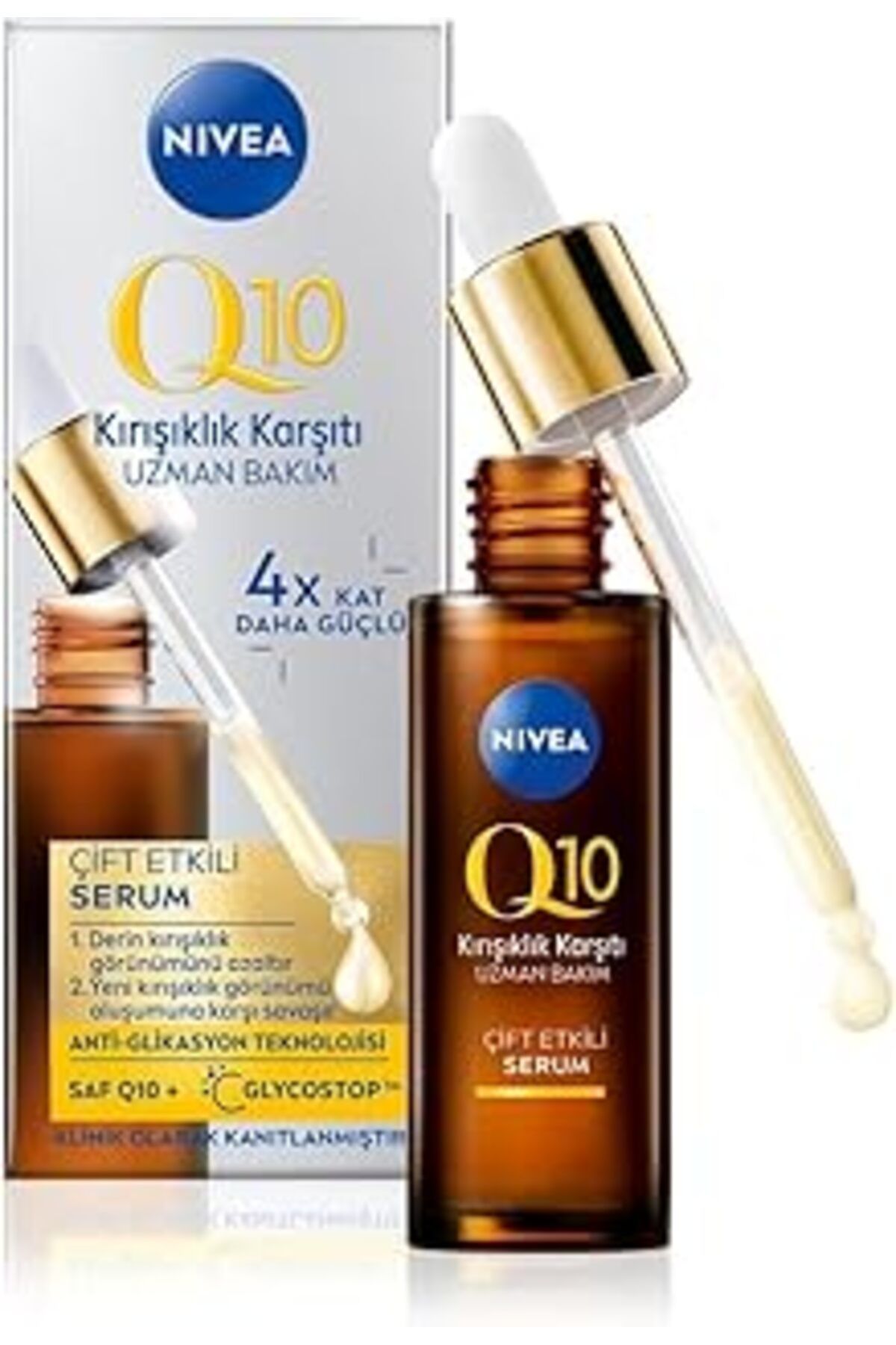 ASİTAN Q10 Kırışıklık Karşıtı Çift Etkili Cilt Serumu 30 Ml, Saf Q10, Şeker Sebepli Kırışıklık Önleyici