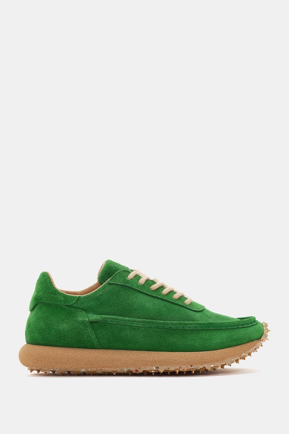 Bestyle Ridley Kadın Yeşil Gerçek Süet Deri Sneaker