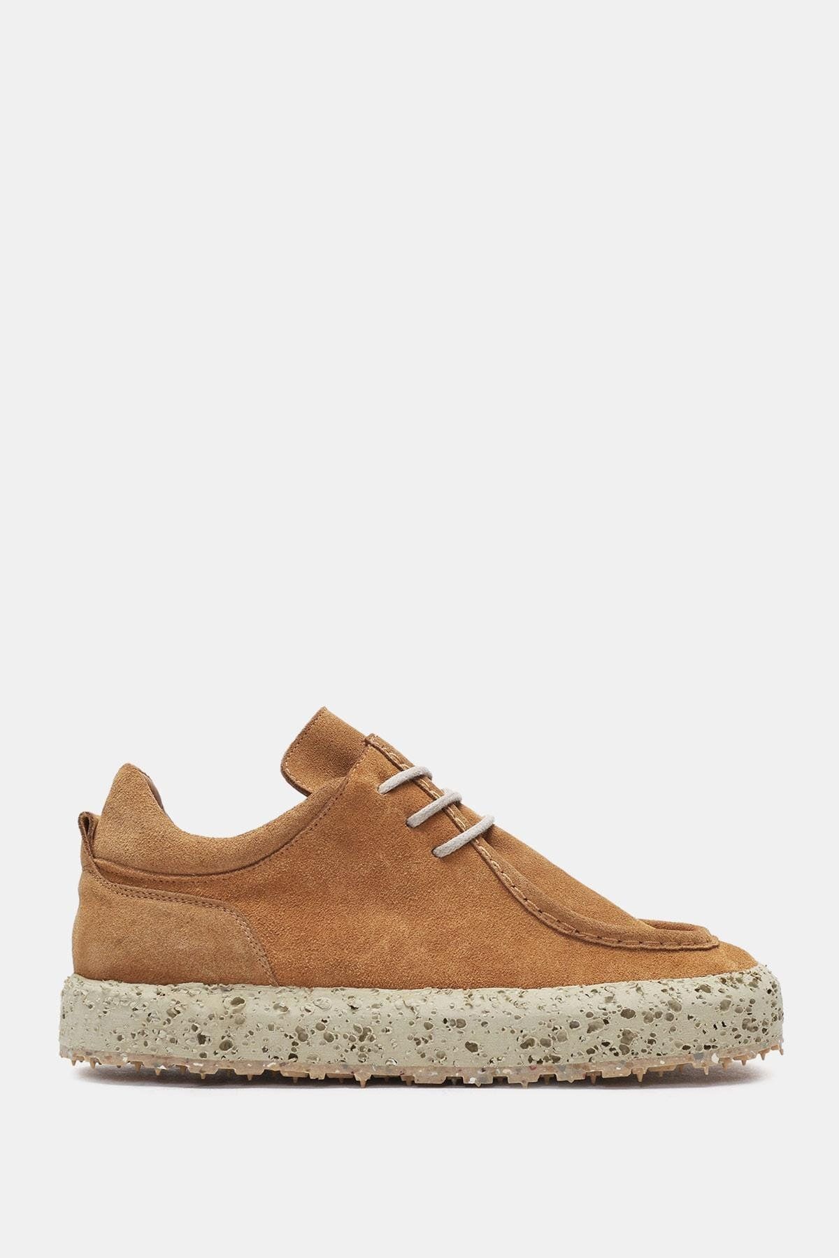 Bestyle Paris Kadın Taba Gerçek Süet Deri Sneaker