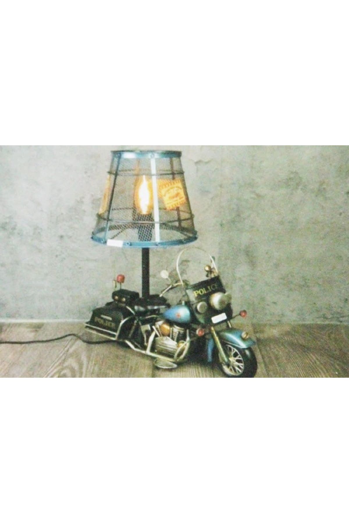hediyeconcepti Abajur Metal Motorsiklet Süsler Ev Oturma Odas TV kabine Masaüstü Ofis Dekorasyon