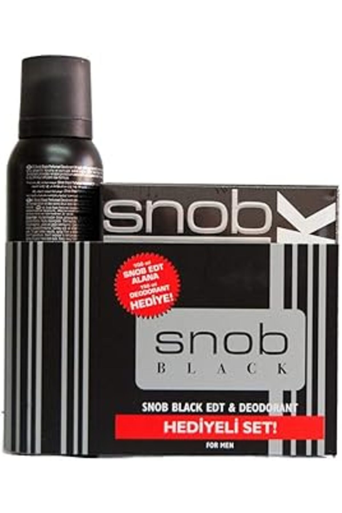 Mu Art Ahşap Snob Black Edt+Deodorant Gift Set, 250 Ml