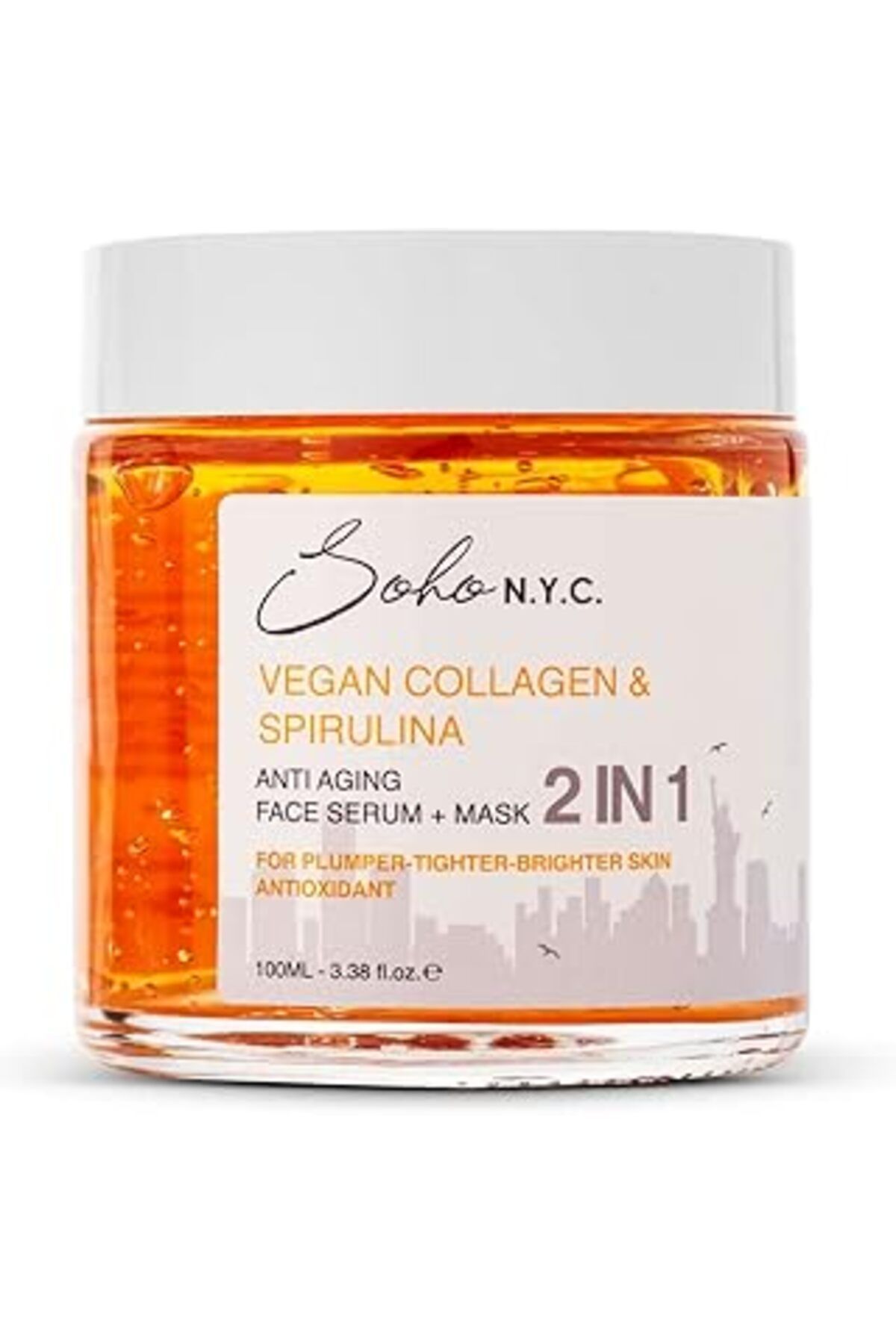 ASİTAN Soho N.y.c. Vegan Kolajen Anti Aging-yaşlanma Karşıtı Durulanmayan Maske Etkili Serum 100 ml