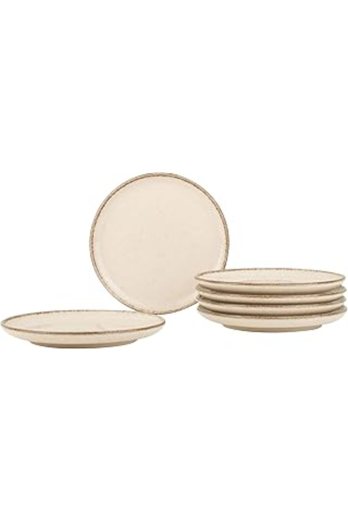 ASİTAN Porselen Moderna 6 Parça 15Cm Pasta Tabağı Tarçın