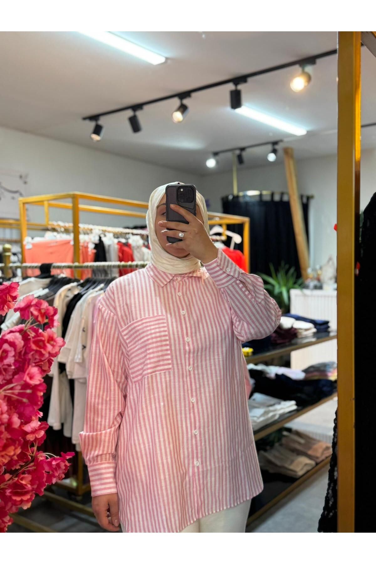 Büşra Fashion Renkli Gömlek