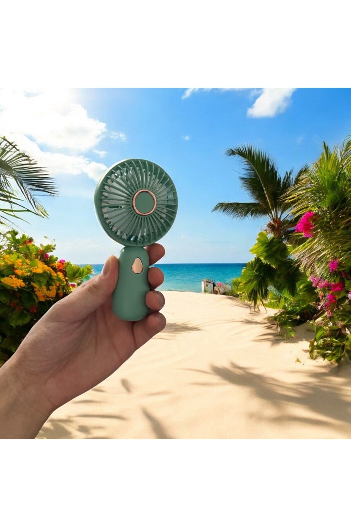 tuva modern Şarjlı Masa ve El Fan Taşınabilir Şarjlı Edilebilir Mini Fan