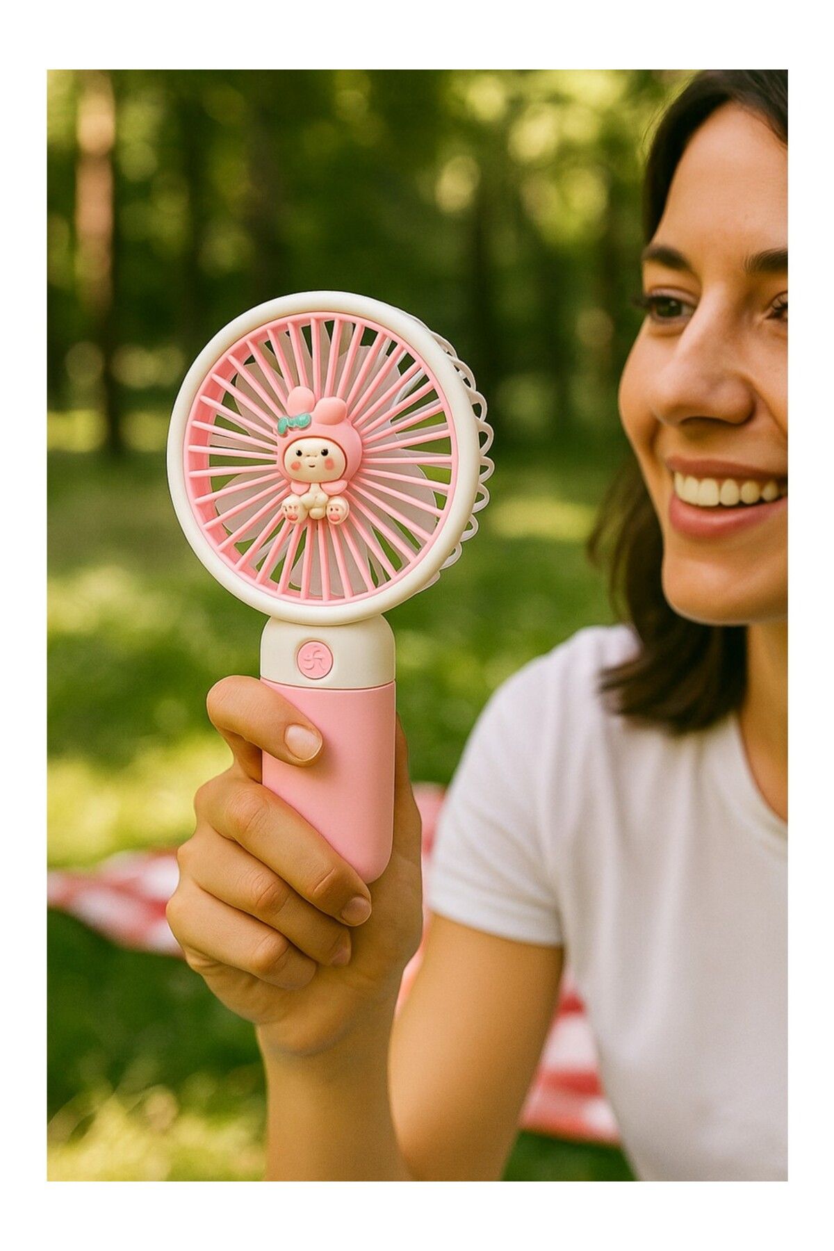 tuva modern Şarjlı Masa ve El Fan Taşınabilir Şarjlı Edilebilir Mini Fan