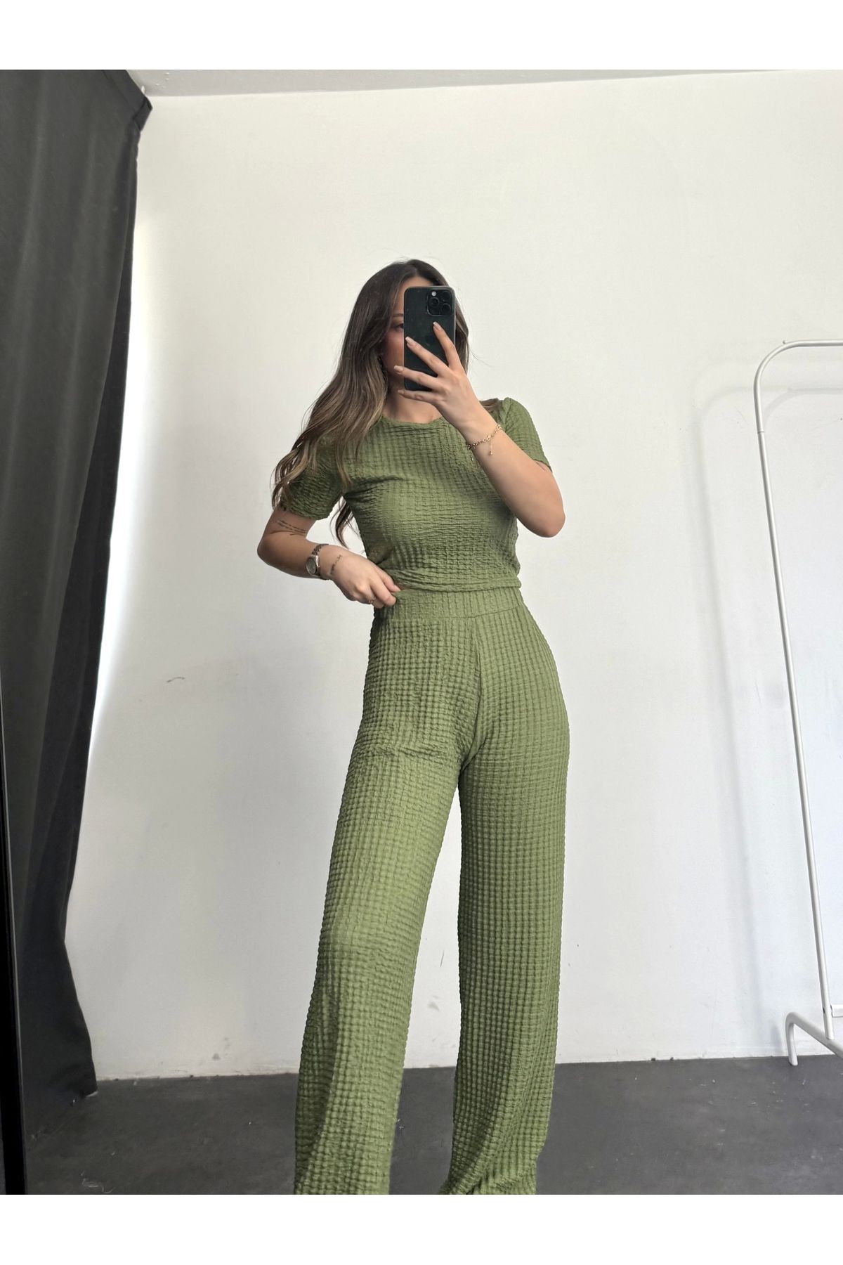 nona butik Buble Basic Takım - Haki