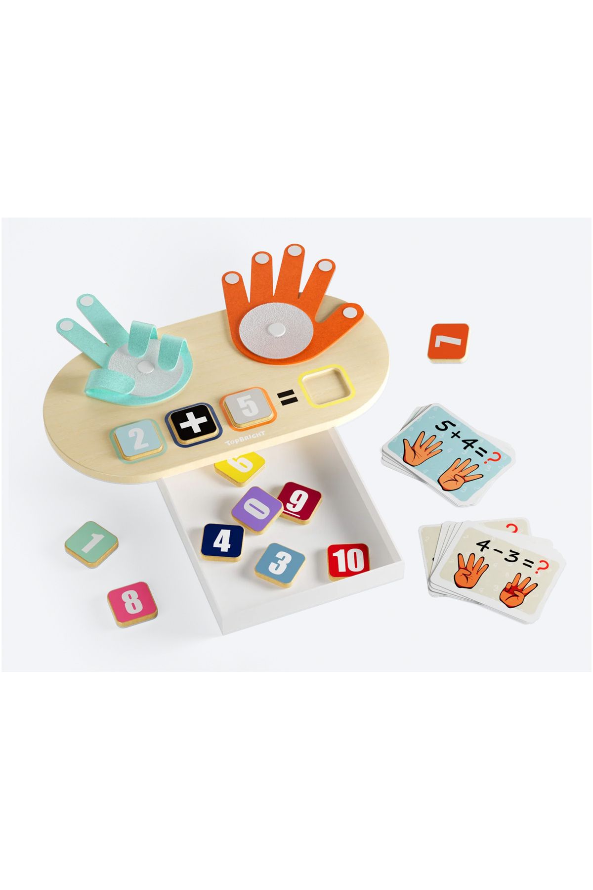 Calimera Toys Ahşap Parmak Aritmetiği Oyunu Matematik ve Sayı Sayma Öğrenme
