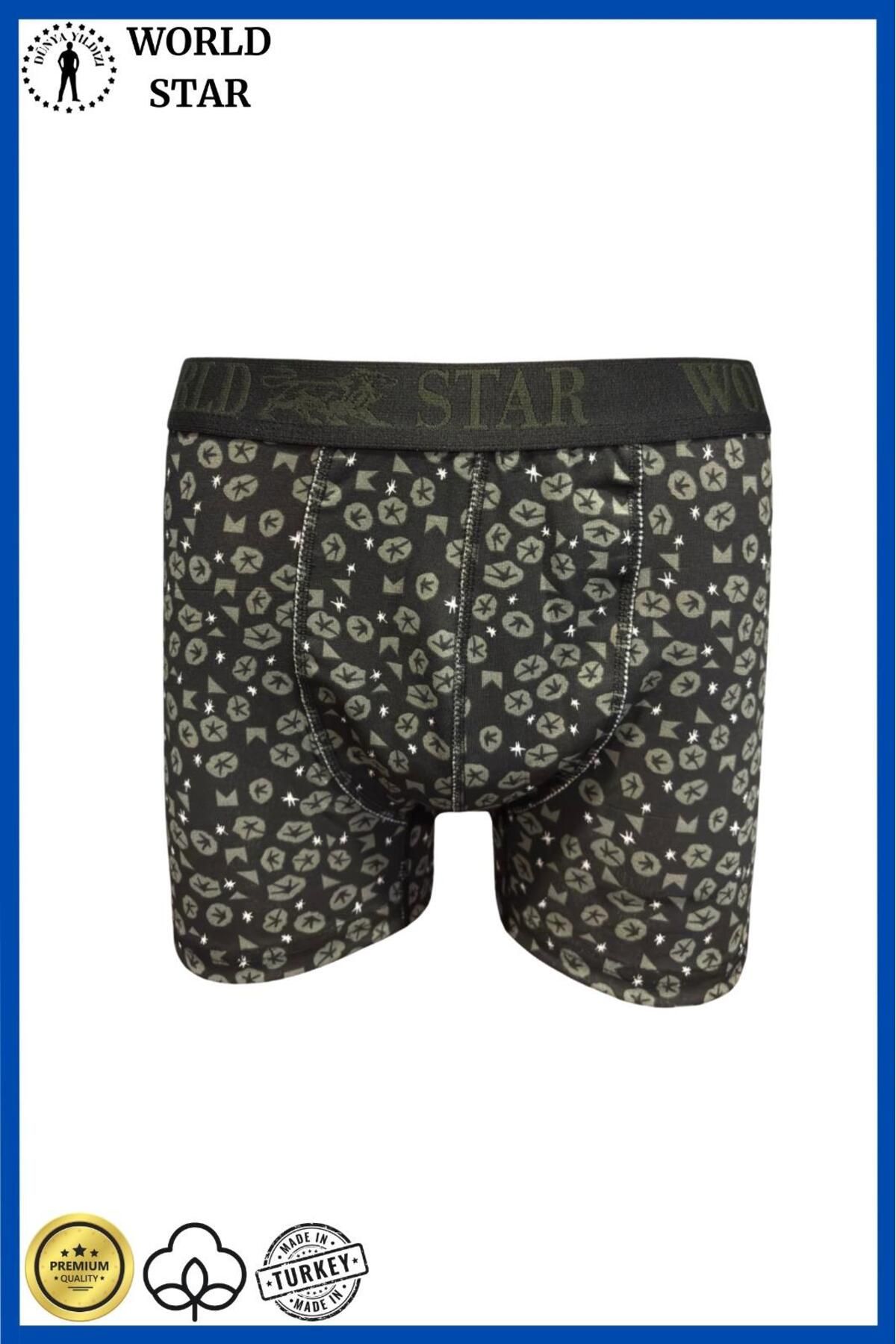 civetta Likralı Pamuklu Renkli Erkek Boxer