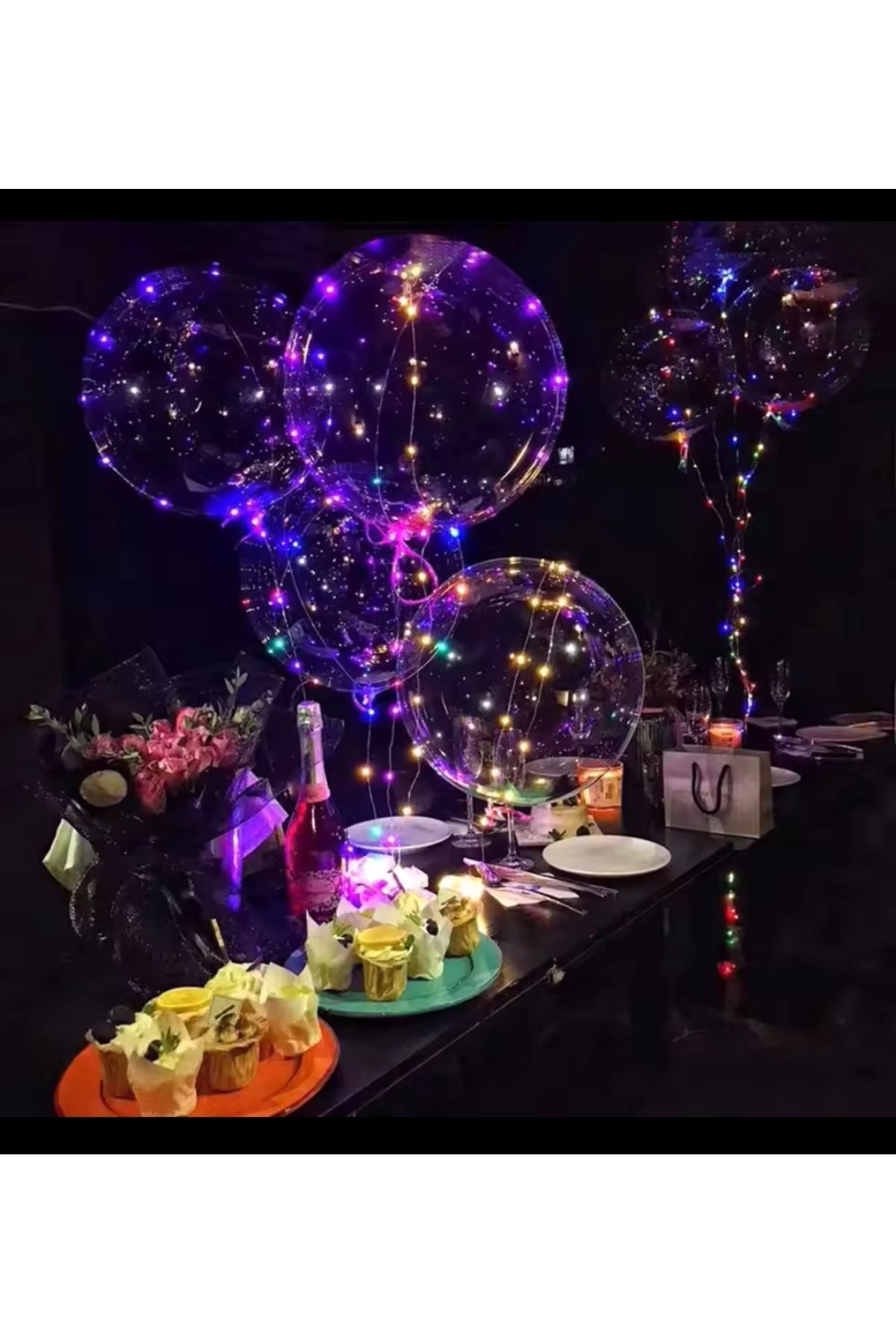 CN Doğan Mum Işıklı Balon Kendin Yap Led'li Balon