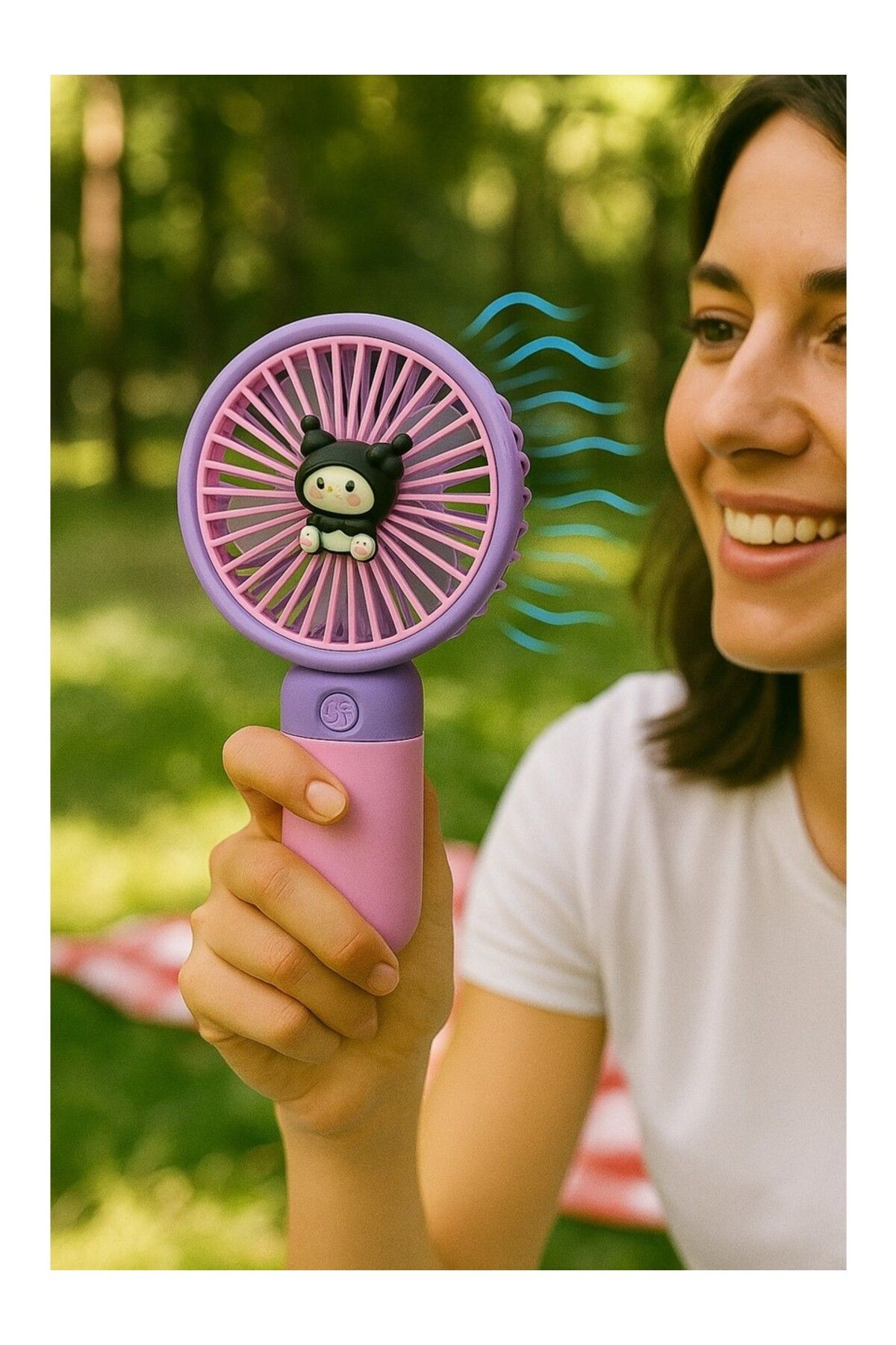 tuva modern Şarjlı Masa ve El Fan Taşınabilir Şarjlı Edilebilir Mini Fan