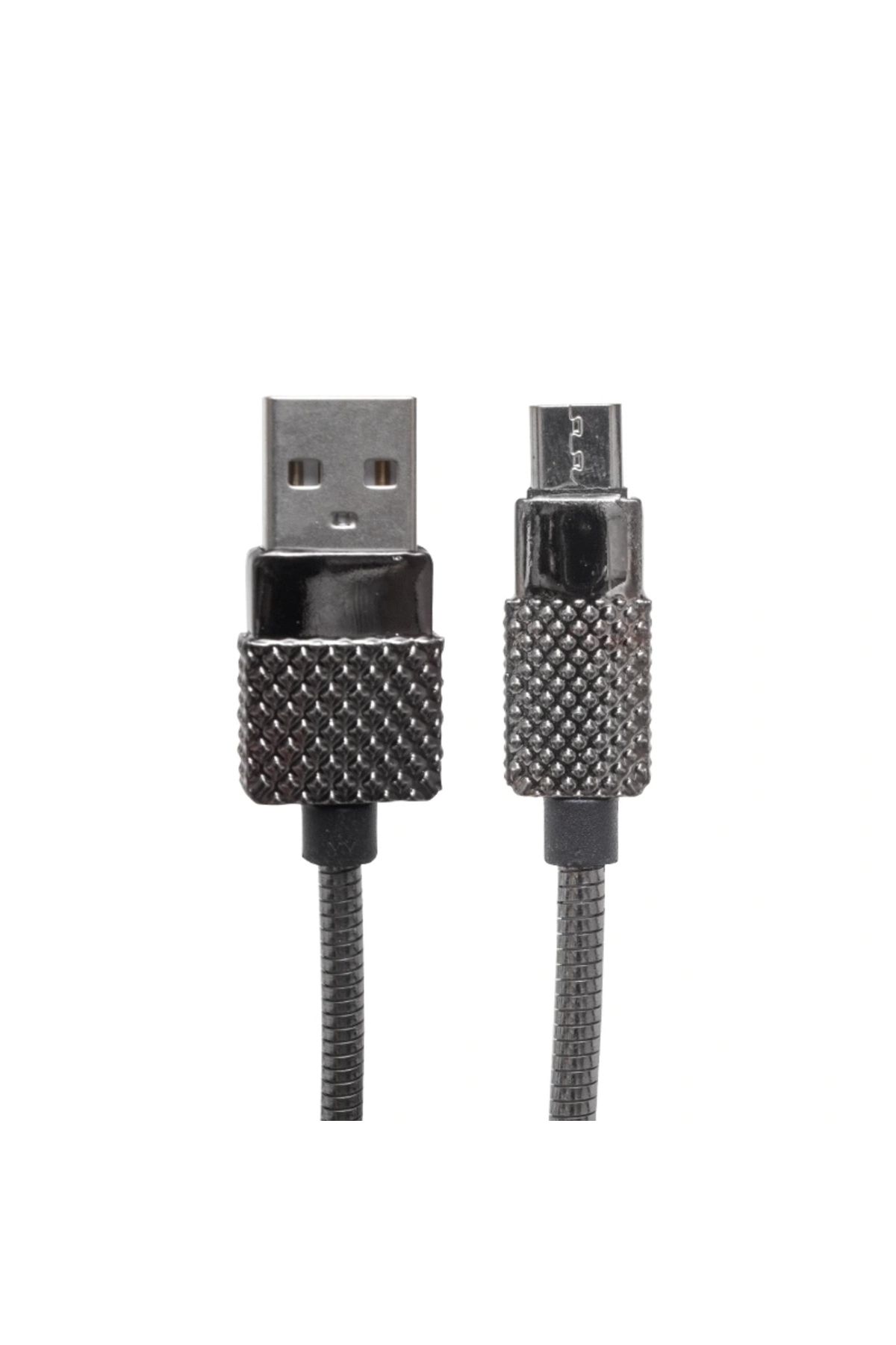 shopwave 3 AMPER METAL YAYLI MICRO USB DATA VE ŞARJ KABLOSU 1 METRE (5047)