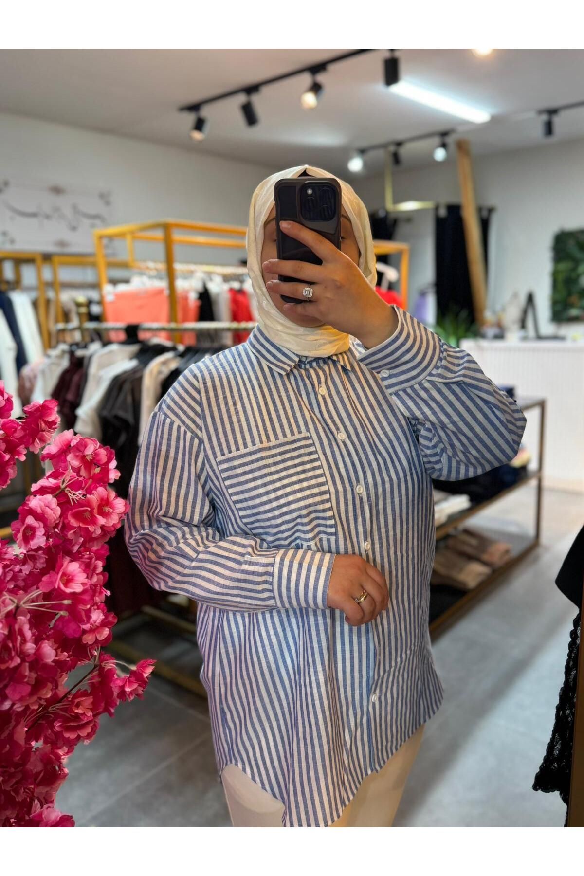 Büşra Fashion Renkli Gömlek