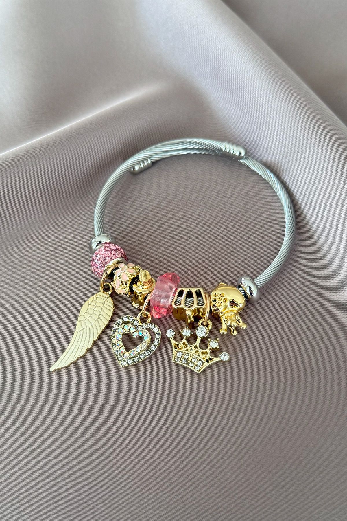 laria jewelry Kanatlı Charm Bileklik