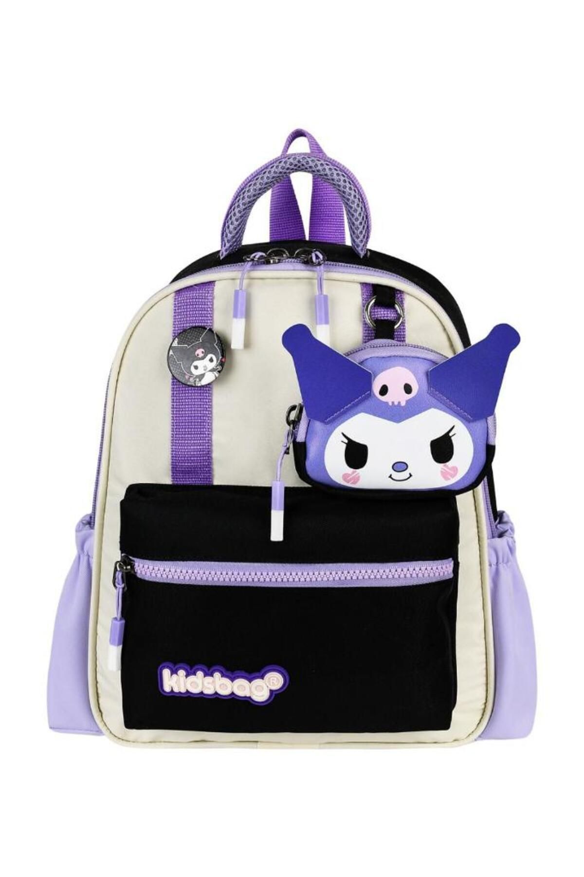 Baginn Kız Çocuk Anaokulu Sırt Çantası Kuromi Benzeri Kreş Çantası 33*25 Cm Ortopedik Su İtici Kumaş