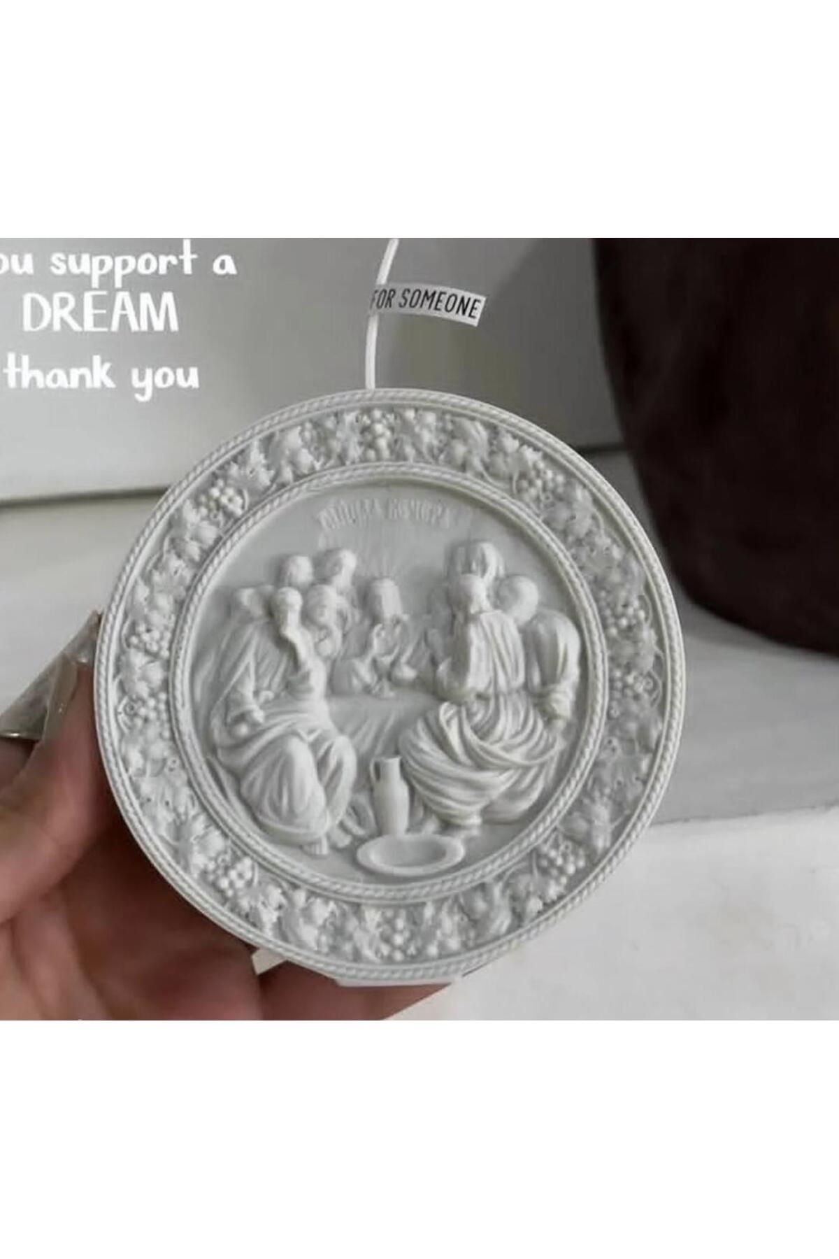 SCA CANDLE Dekoratif Mum Hz Maryam kırık Beyaz