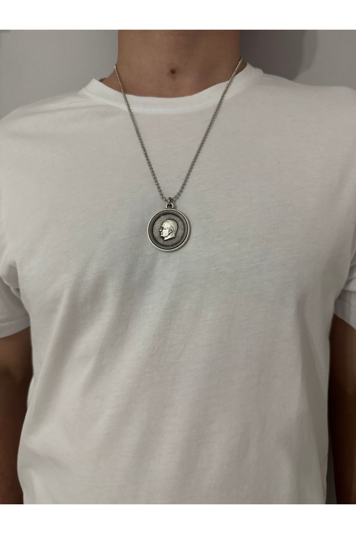 sielta Mustafa Kemal Atatürk Unisex Zincirli Kolye