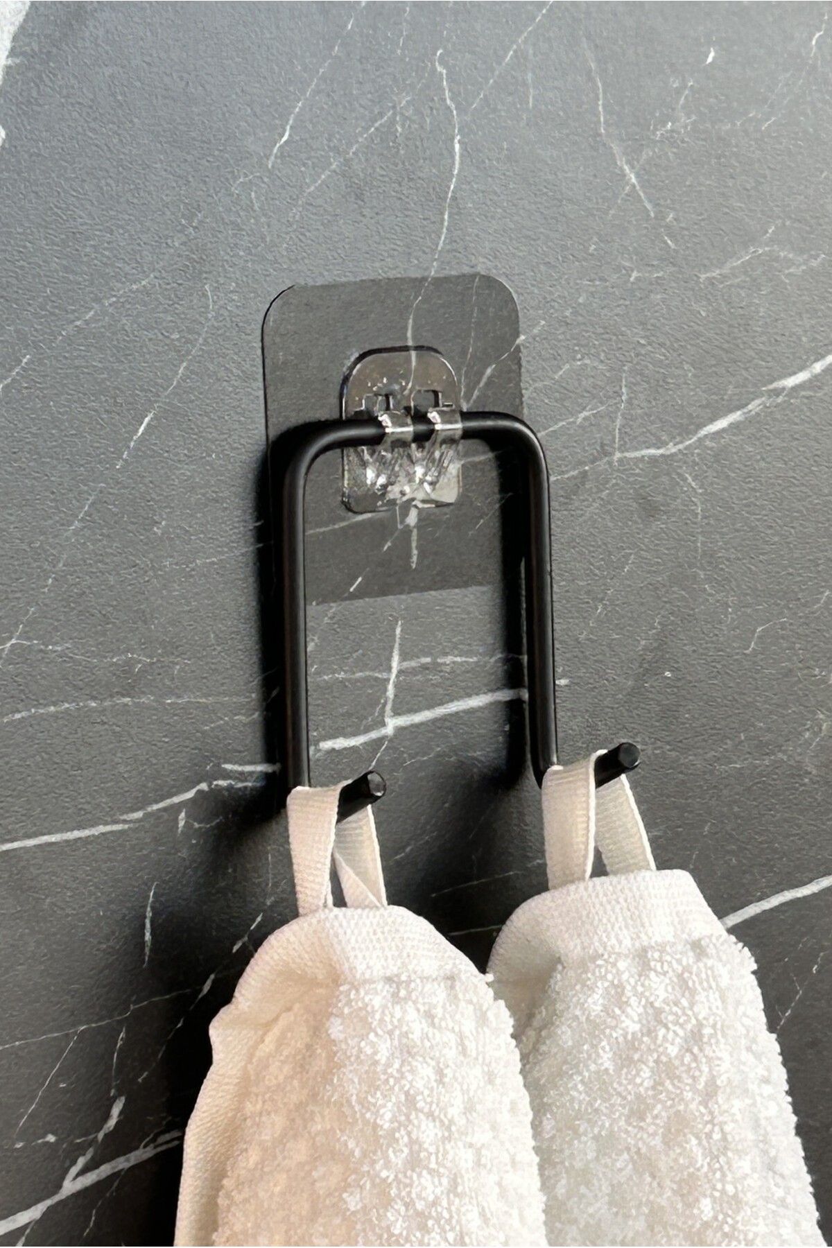 evina Yapışkanlı Çift Kancalı Banyo Mutfak Askısı Metal Askılık Duvar Askı Organizer