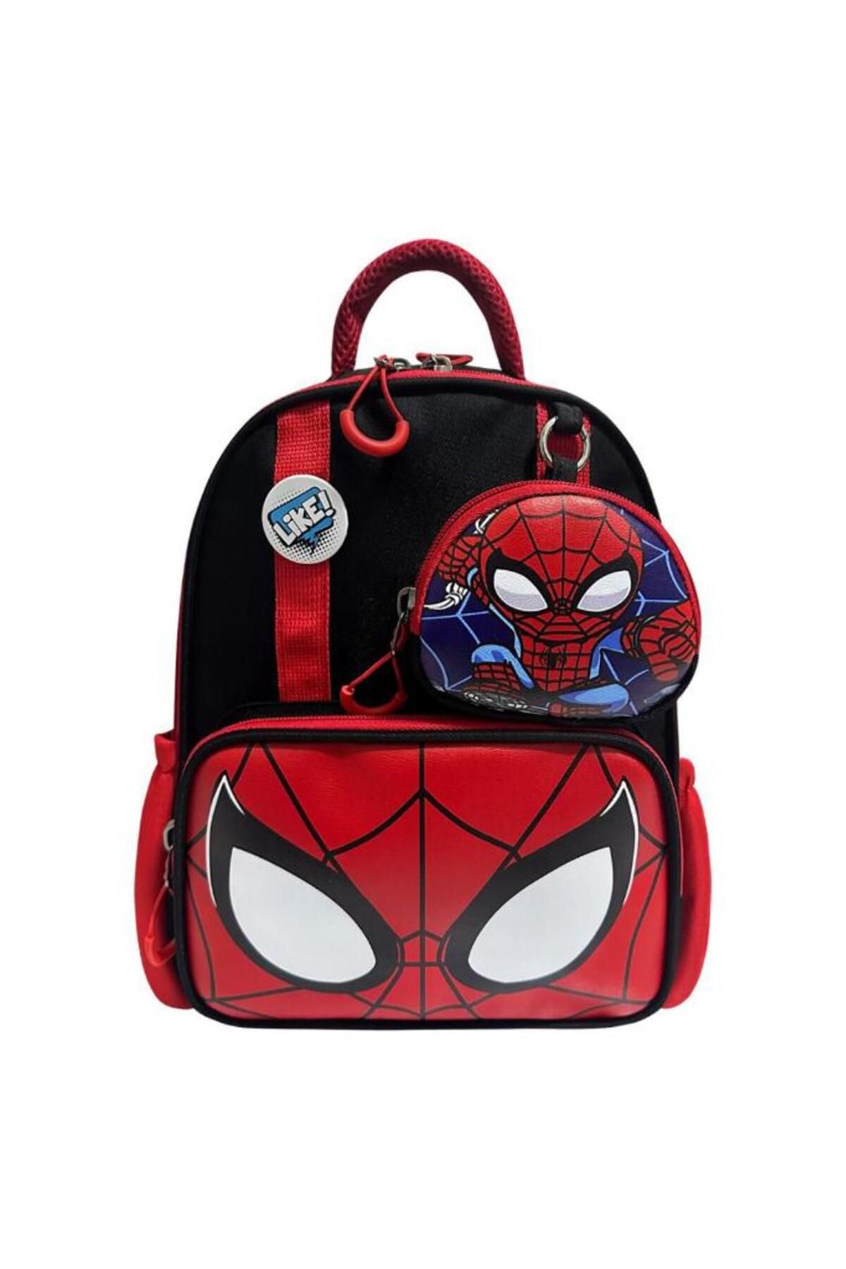 Baginn Anaokulu Sırt Çantası Spedyman Benzeri Erkek Çocuk Kreş Çantası 33*25 Cm Ortopedik Örümcek Adam
