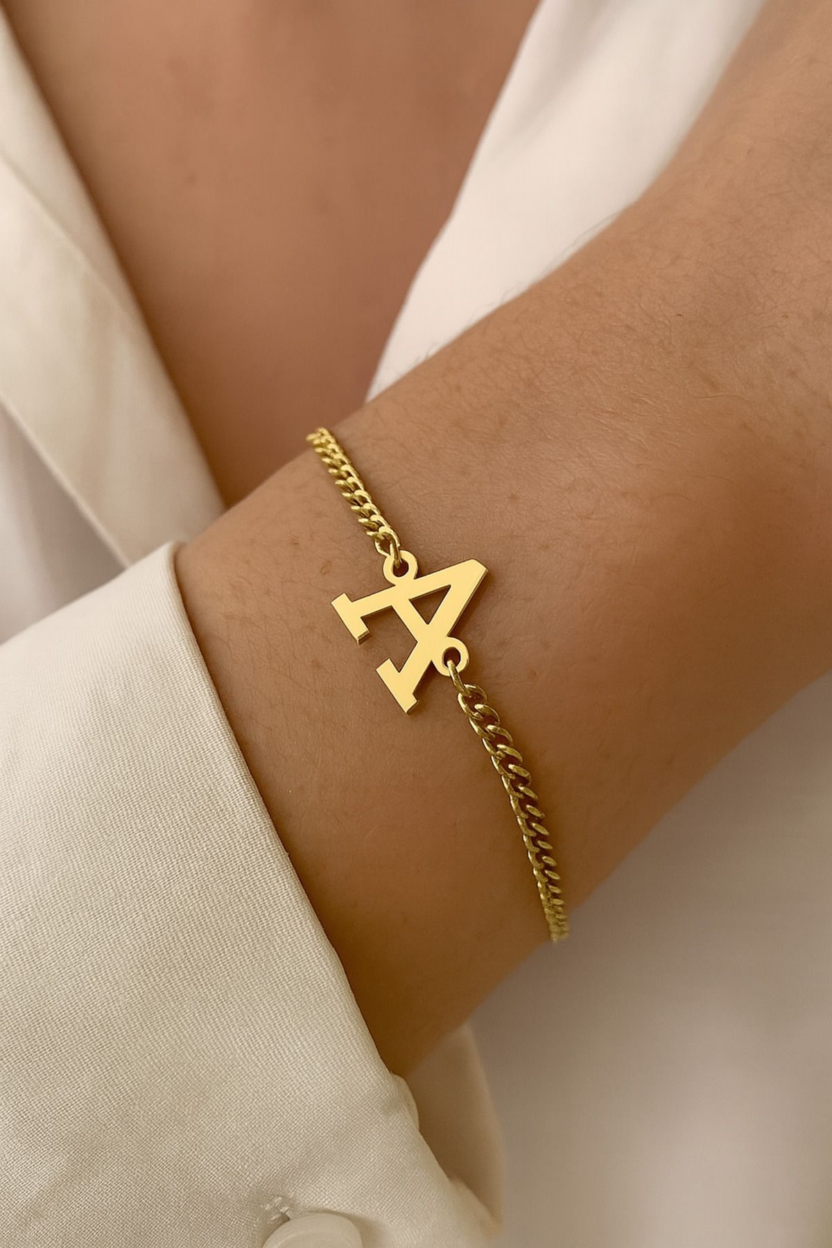 sirius jewelry 925s | Unisex Harfli Zincir Bileklik