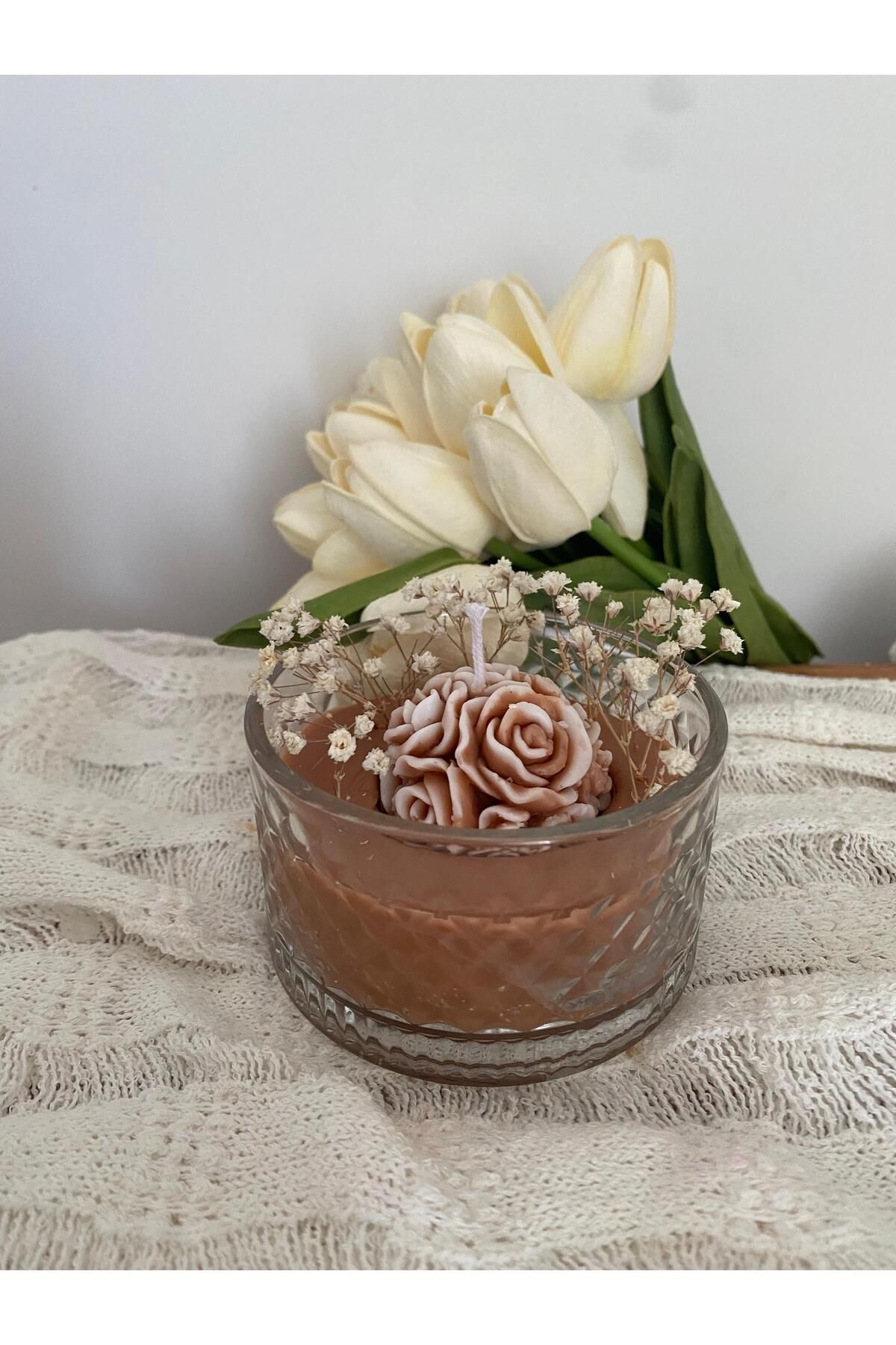 SOFT GÜL MUM %100 doğal gül yağlı soya mumu