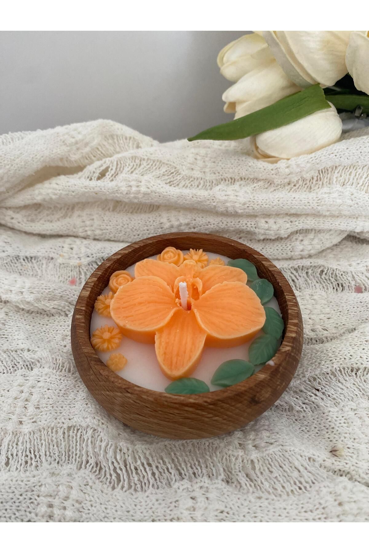 SOFT ORKİDE MUM %100 doğal lavanta kokulu soya mumu