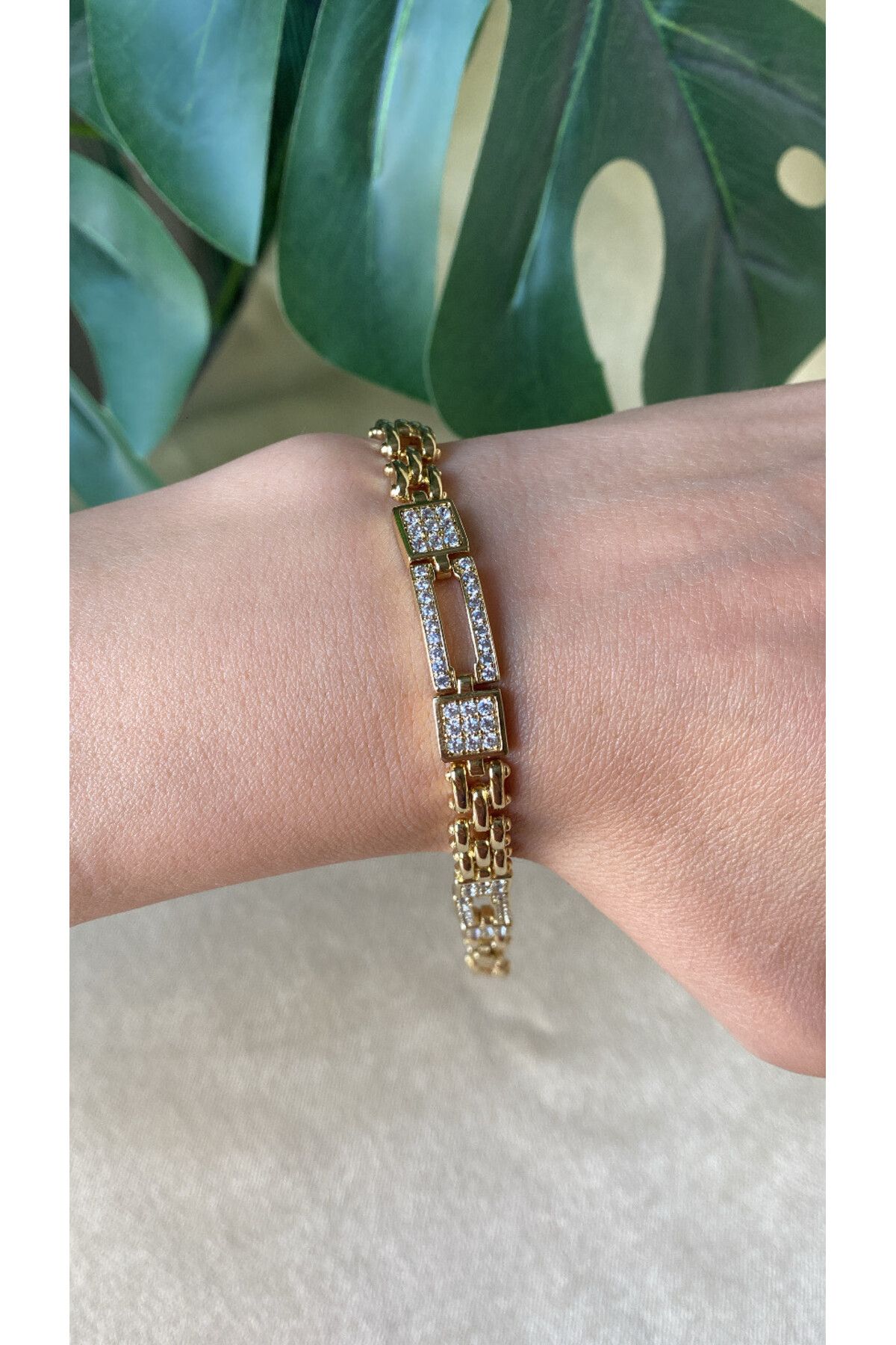 XUPING JEWELRY Orijinal Xuping Bileklik,14K Altın Kaplama, Kararmaz, Mücevher İşçiliğinde, Denize-Havuza Dayanıklı