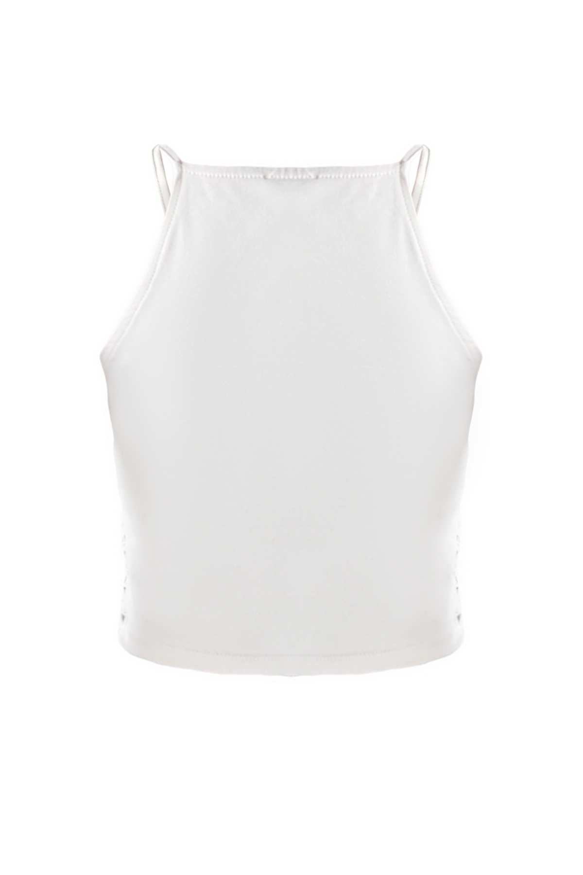 Trendyolmilla  Bej Kroşe Detaylı Crop Dokuma Bluz TWOSS25BZ00579 - Görsel 8