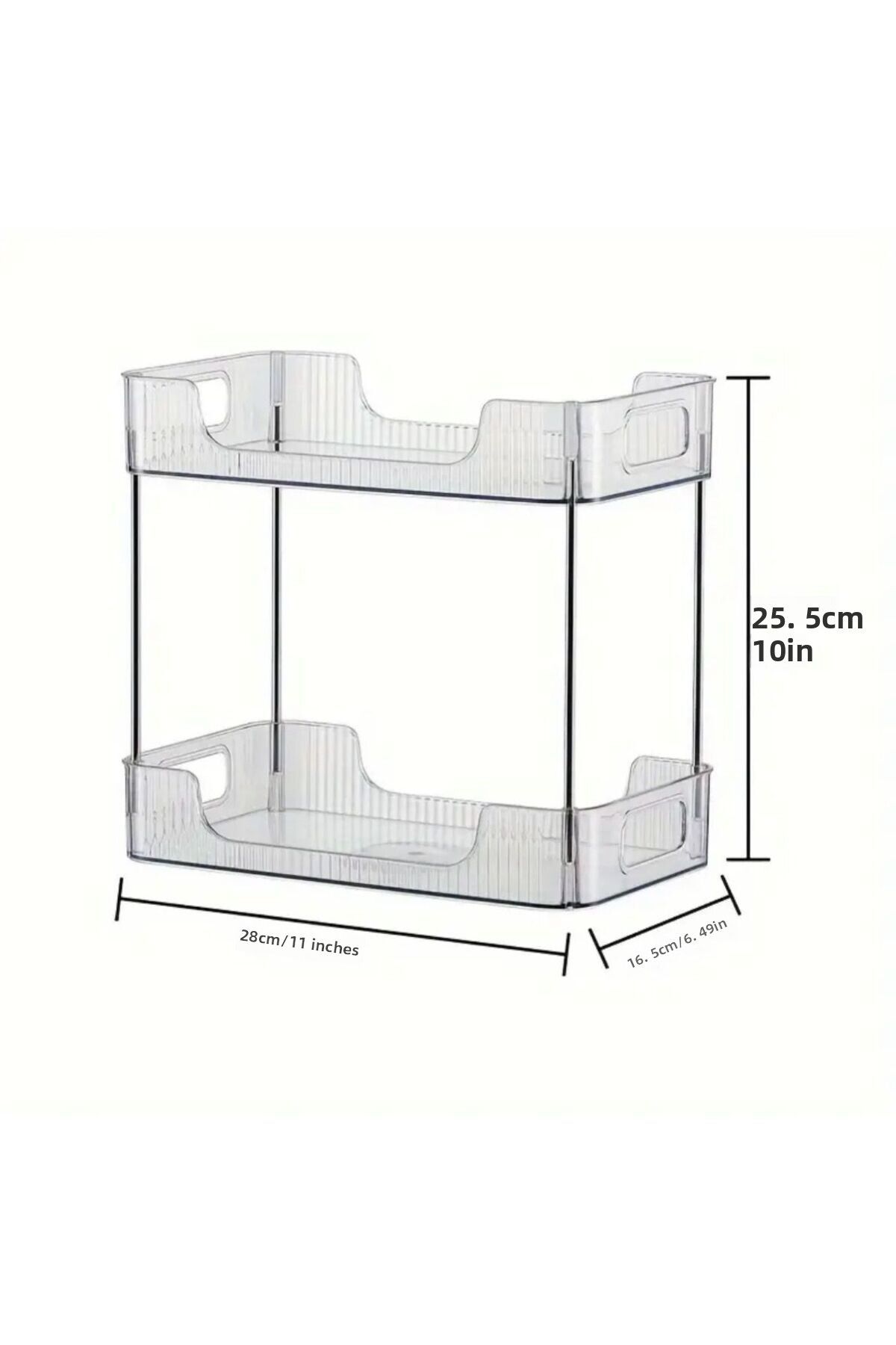 Bambus Home-2 Layers Makeup Organizer Makeup/Cosmetic/Kitchen/Bathroom/Jewelry Organizer Multipurpose 7