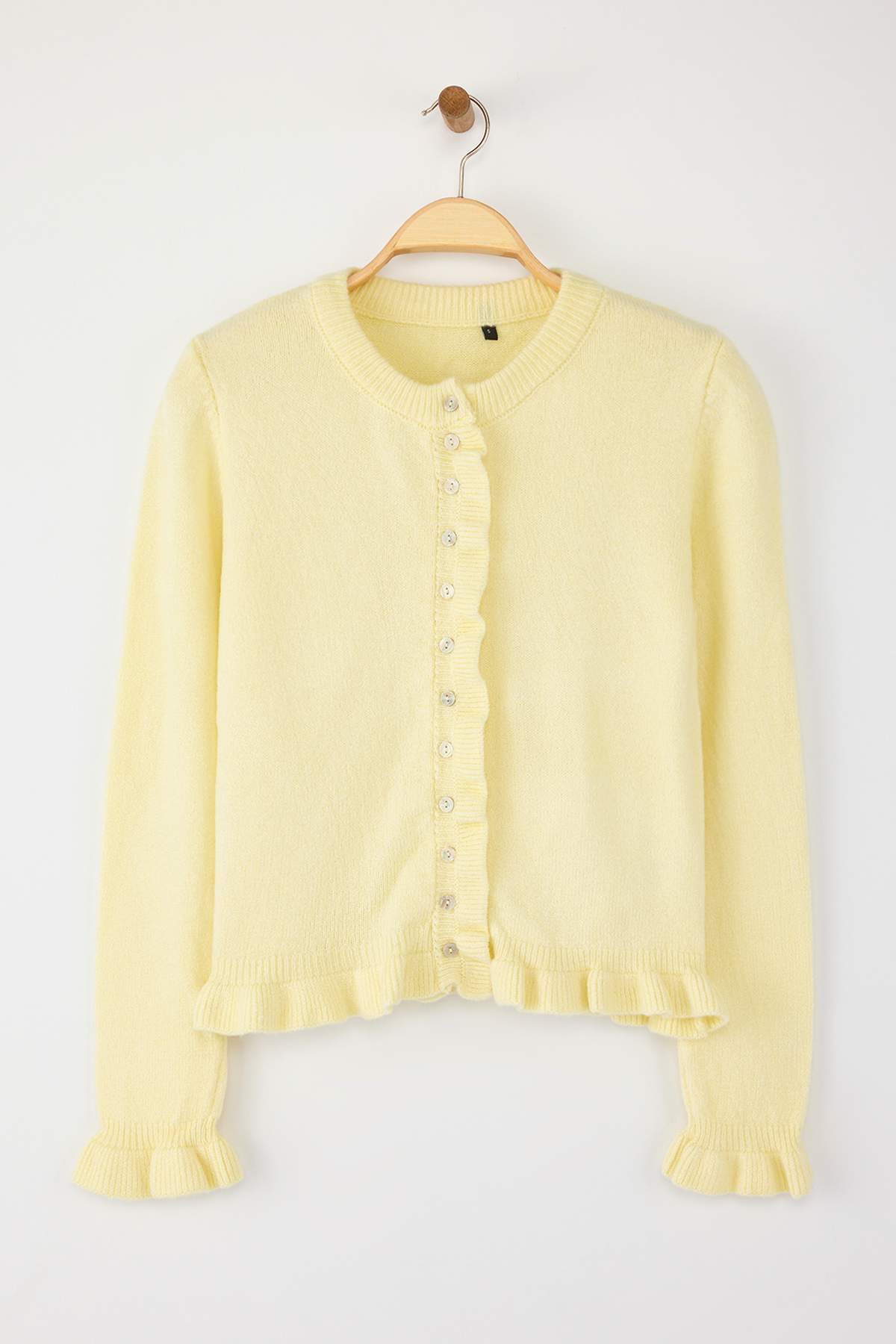 Strickjacke Gelb Only Cardigan Senfgelb Senffarbene Strickjacke